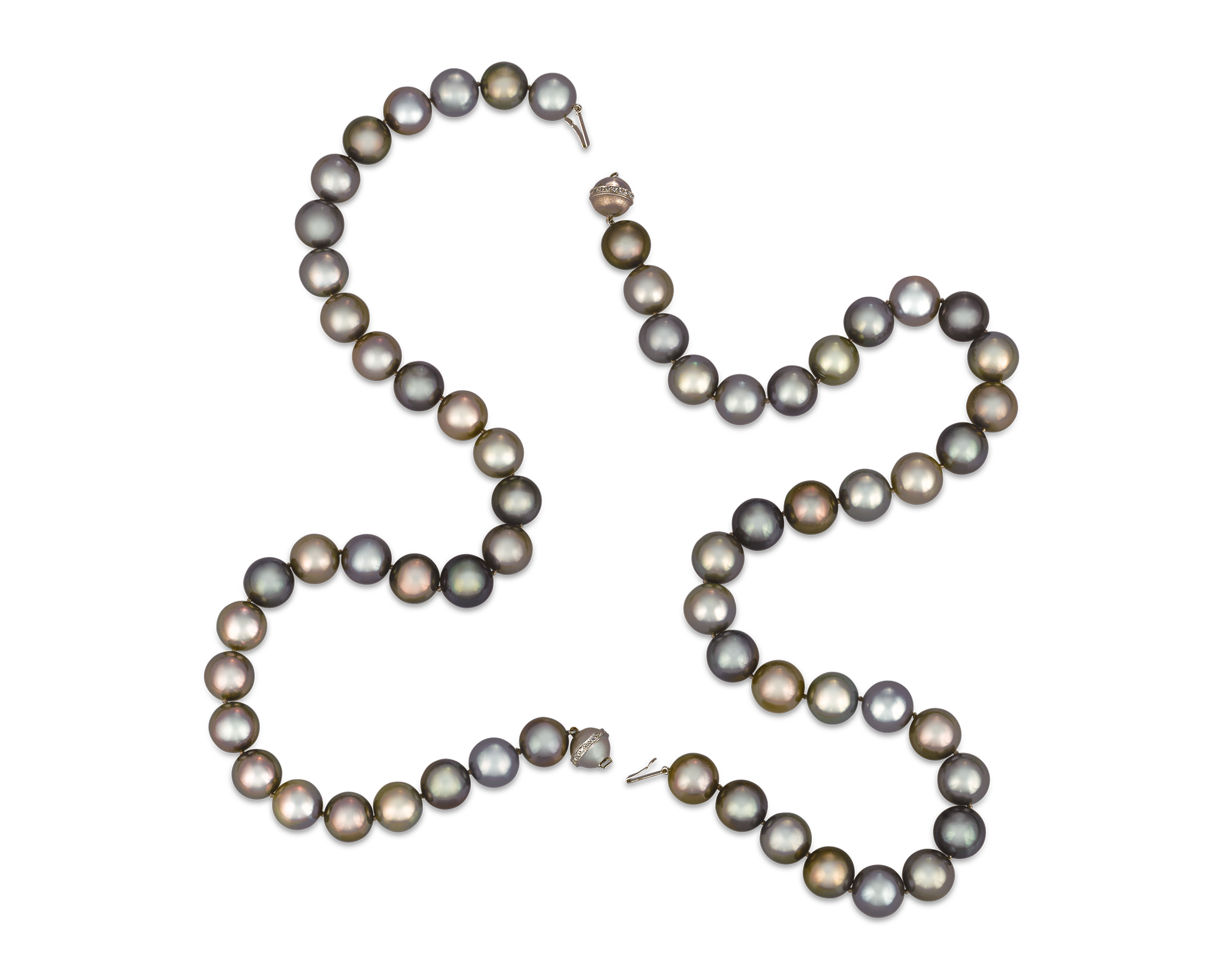 Multi-Colored Tahitian Pearl Convertible Necklace