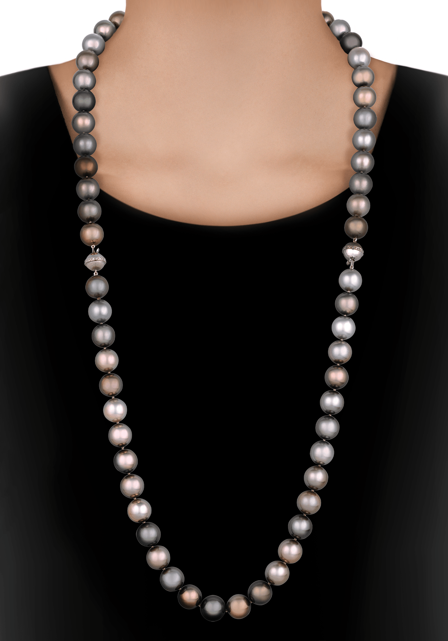 Multi-Colored Tahitian Pearl Convertible Necklace