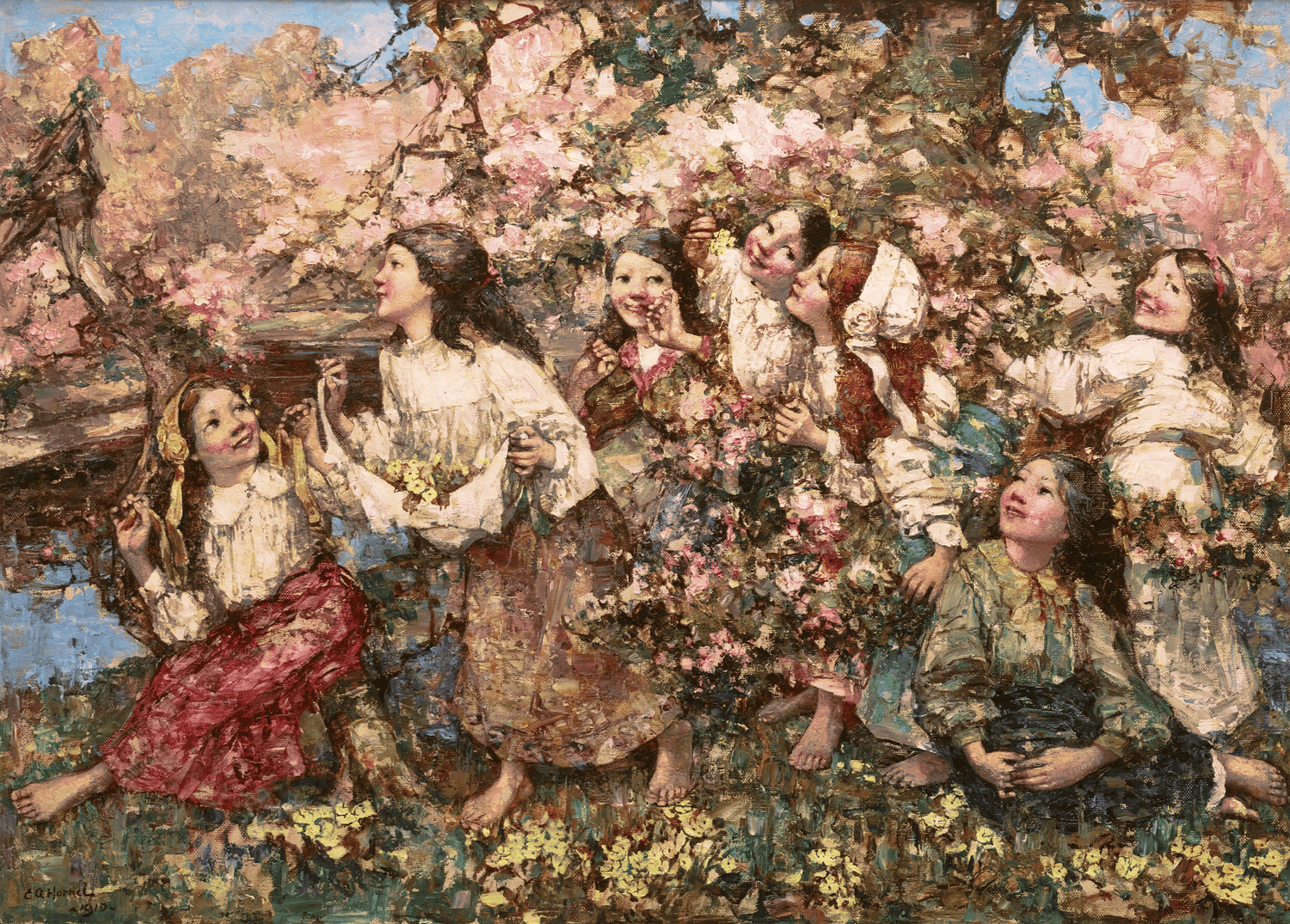 A Spring Roundelay by Edward Atkinson Hornel