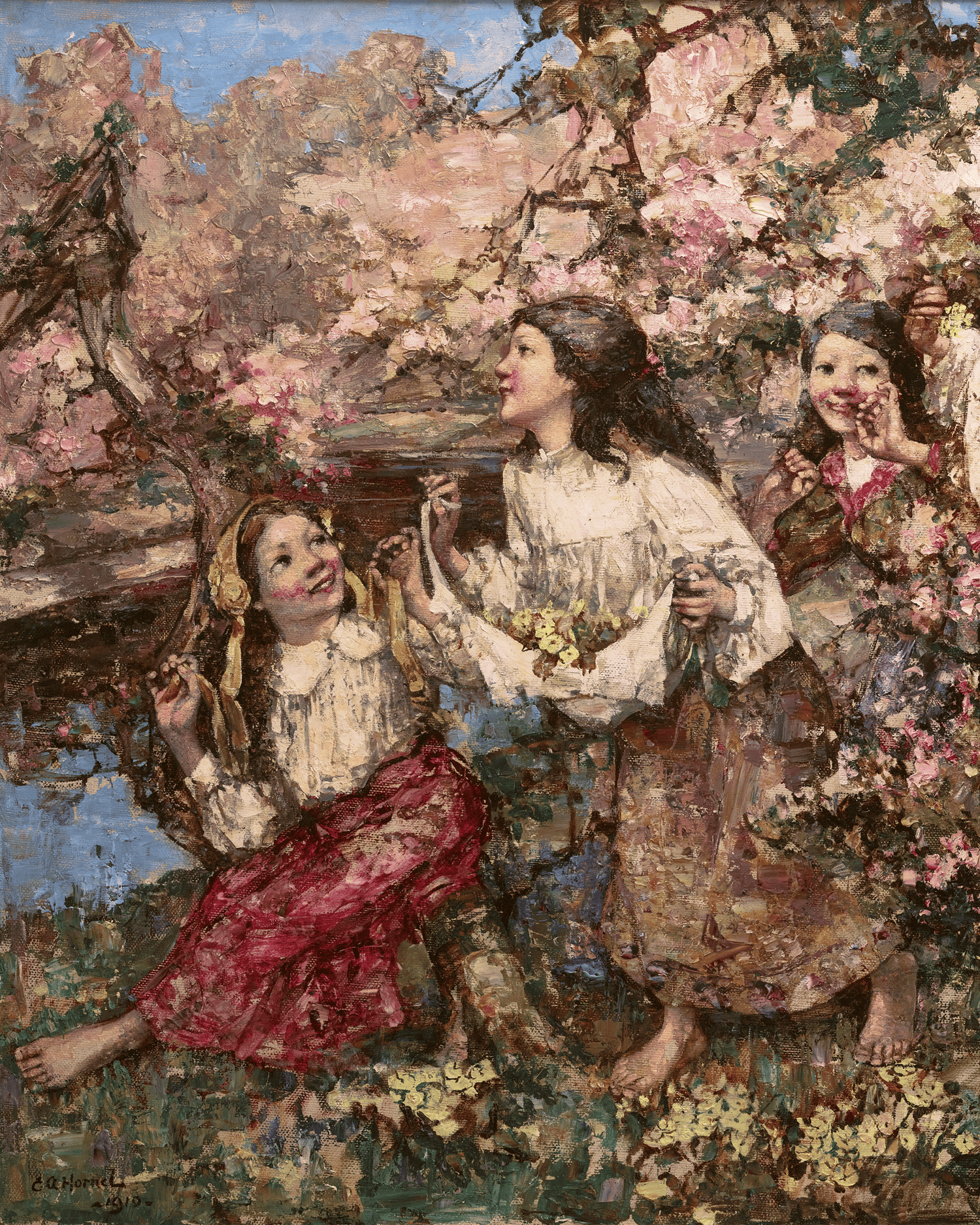 A Spring Roundelay by Edward Atkinson Hornel