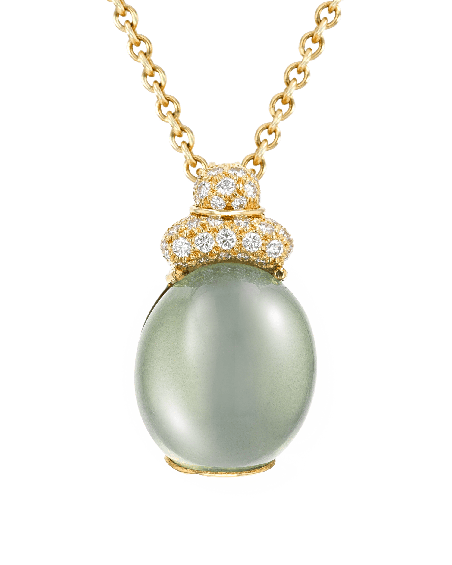 Henry Dunay Moonstone and Diamond Pendant