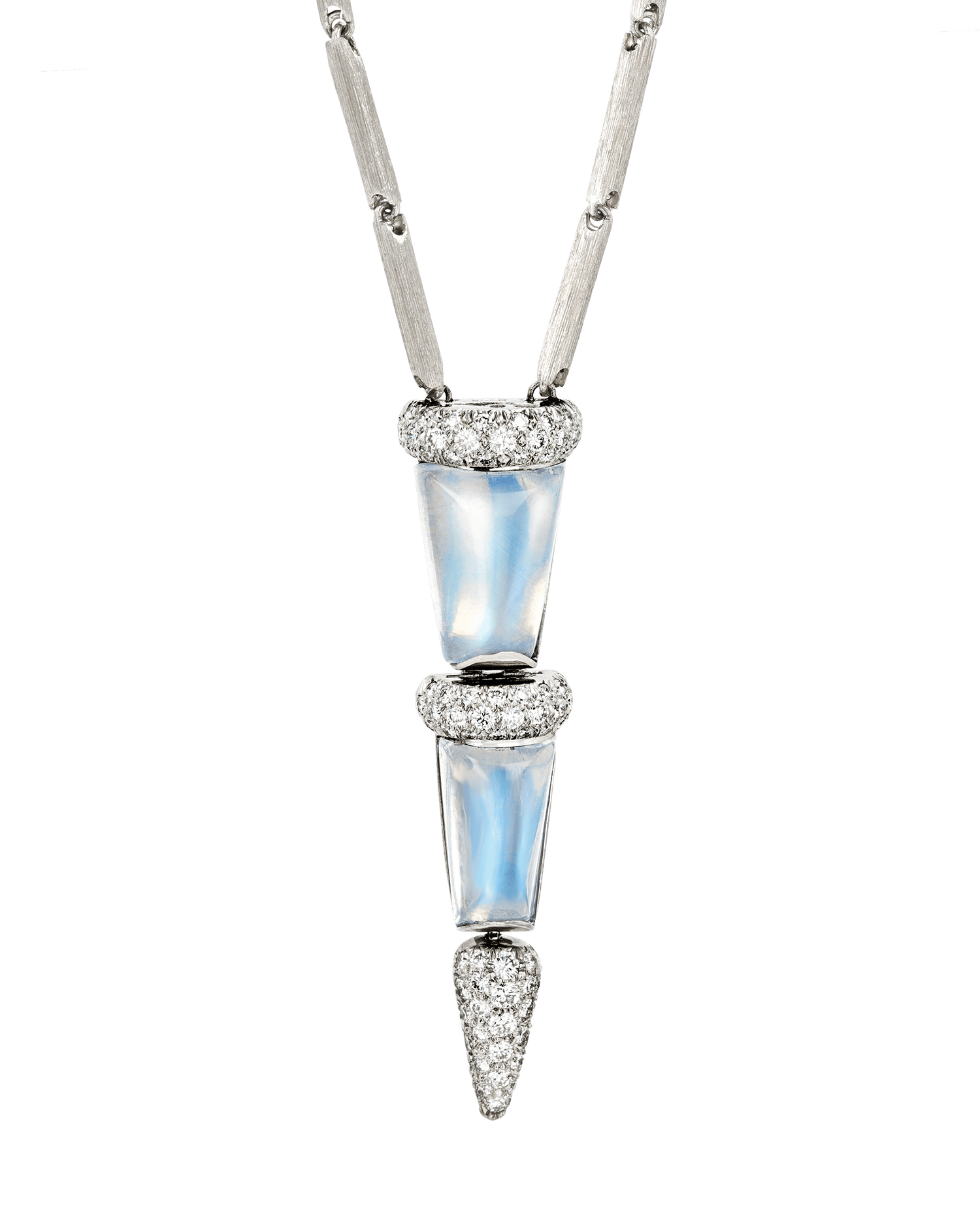 Henry Dunay Blue Moonstone Necklace, 15.63 Carats