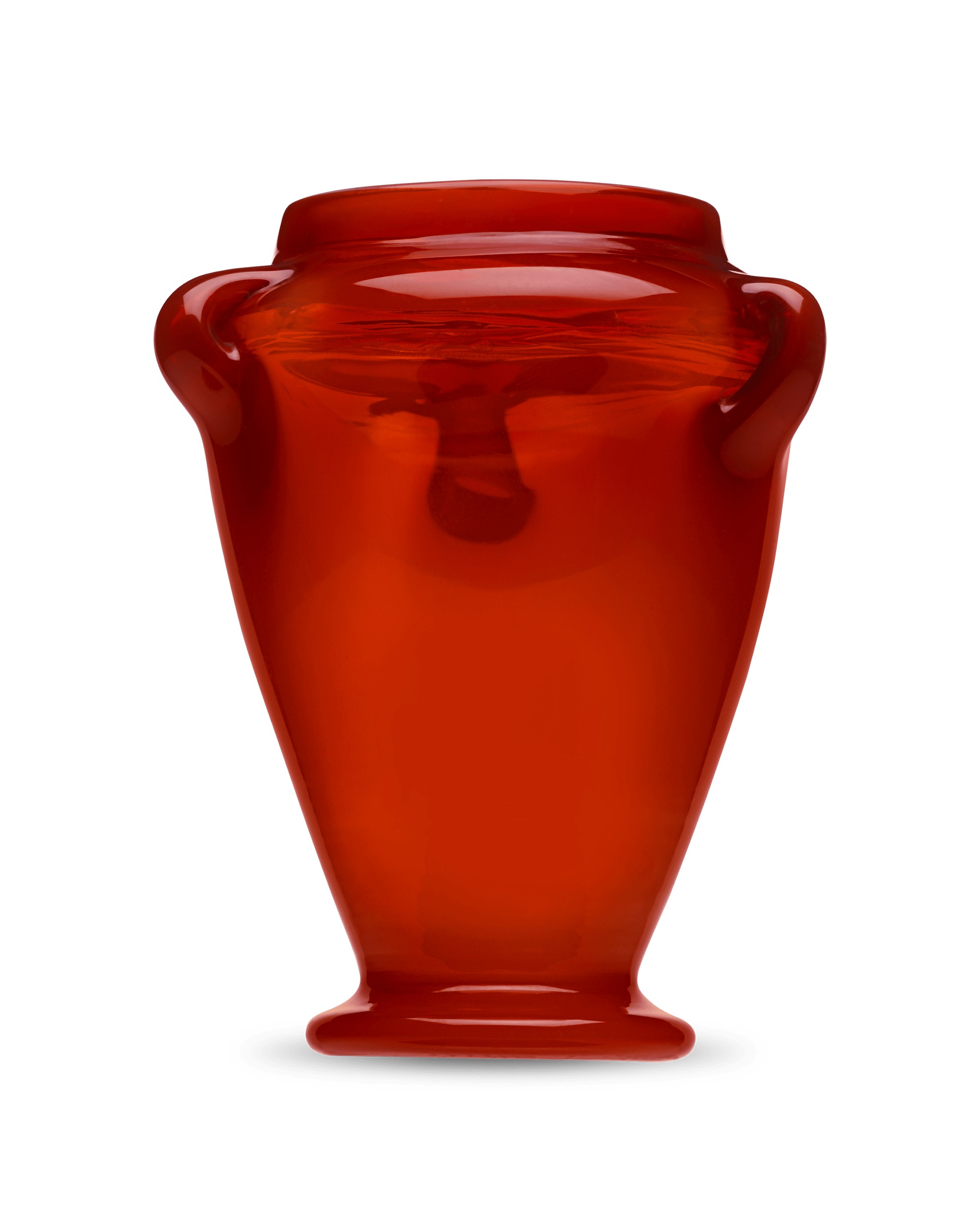 Tiffany Studios Red Favrile Vase