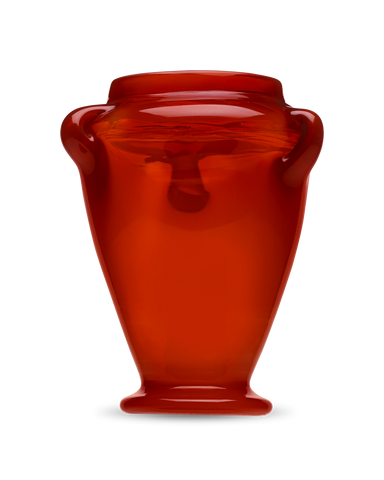 Tiffany Studios Red Favrile Vase