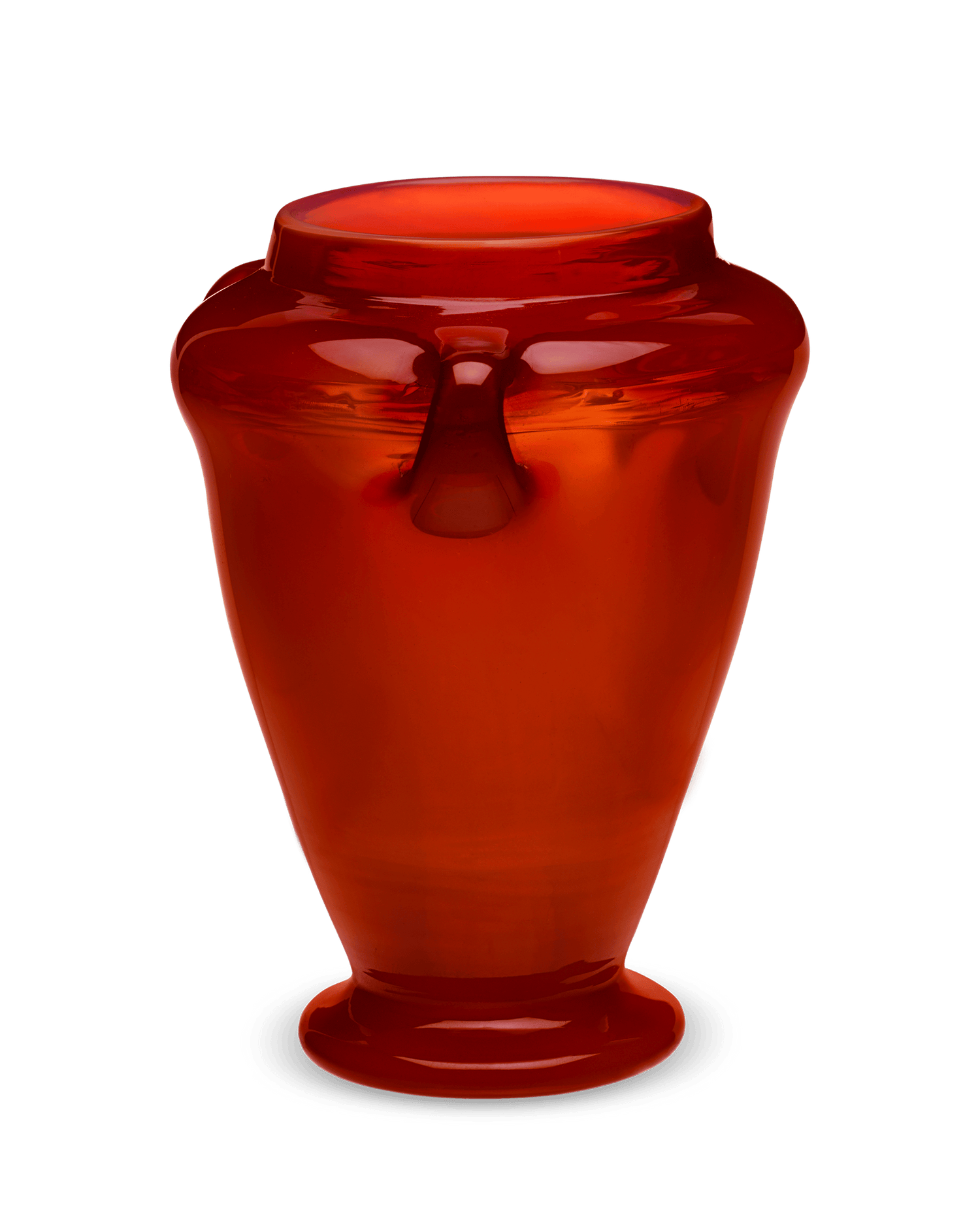 Tiffany Studios Red Favrile Vase | M.S. Rau Tiffany Studios Red Favrile Vase | M.S. Rau