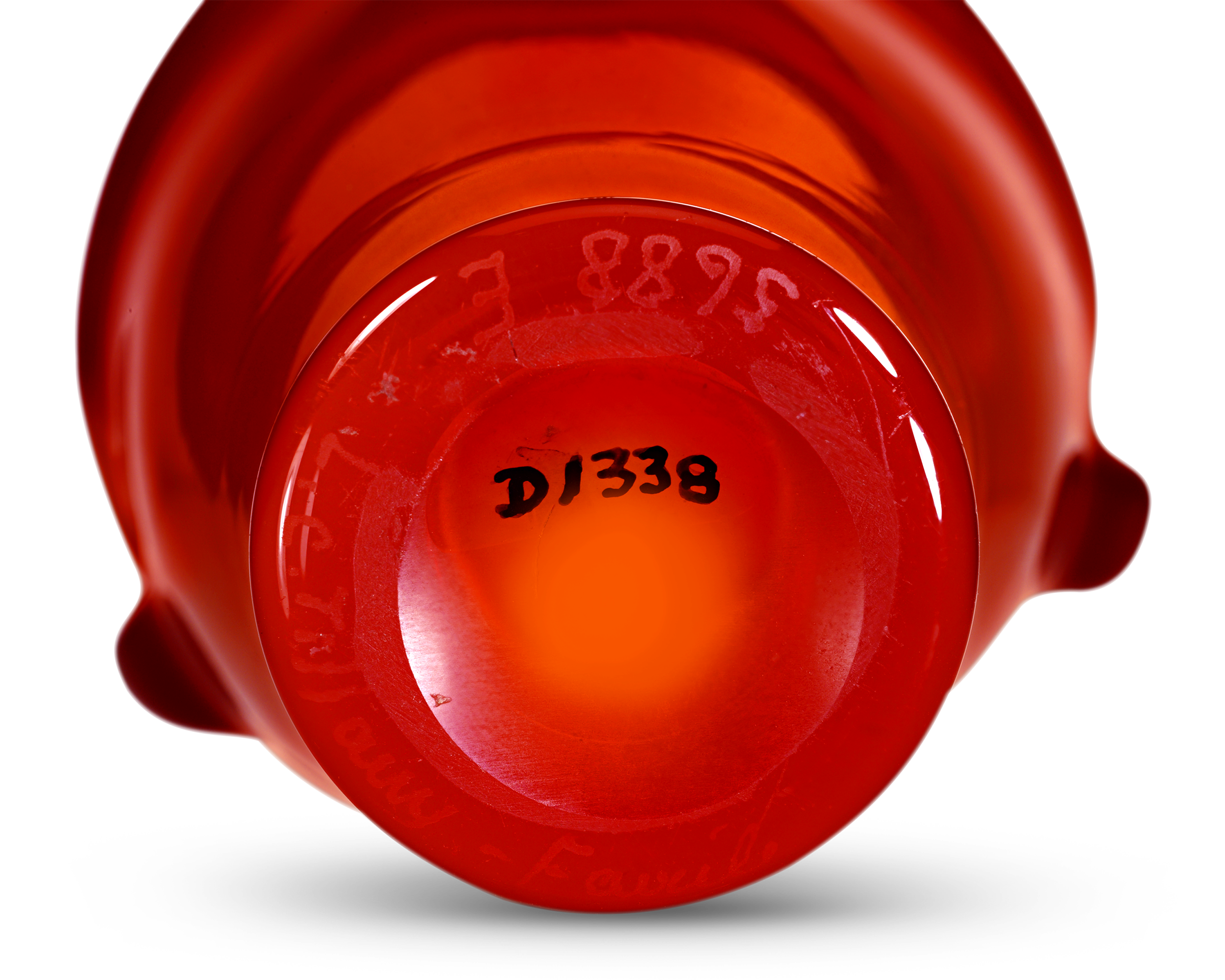 Tiffany Studios Red Favrile Vase | M.S. Rau