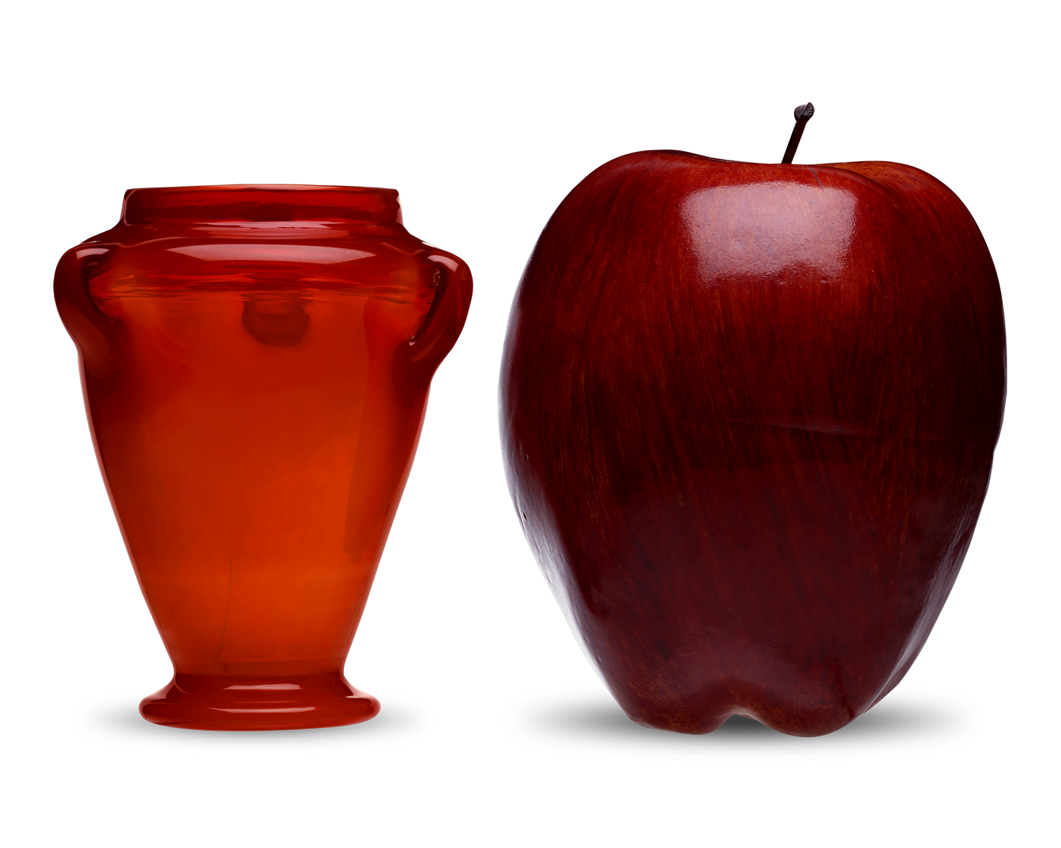 Tiffany Studios Red Favrile Vase