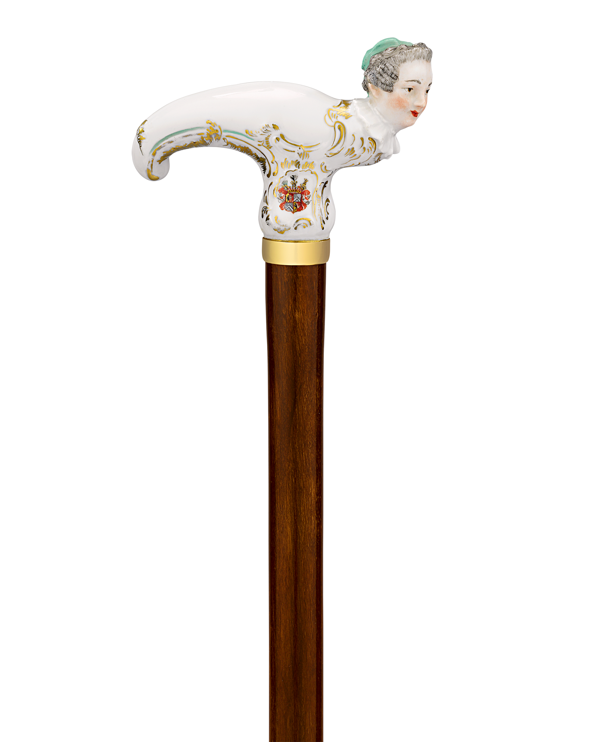 Meissen Figural Cane