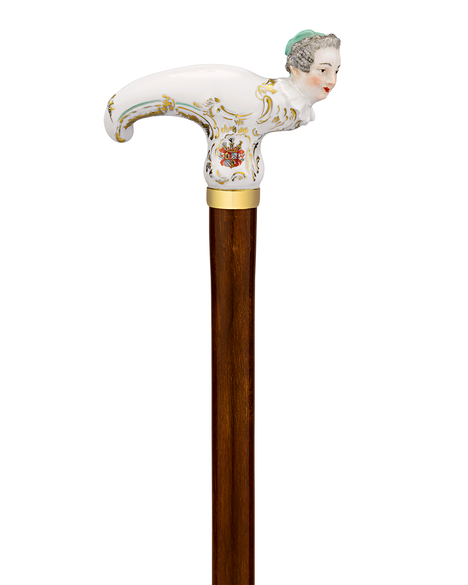 Meissen Figural Cane