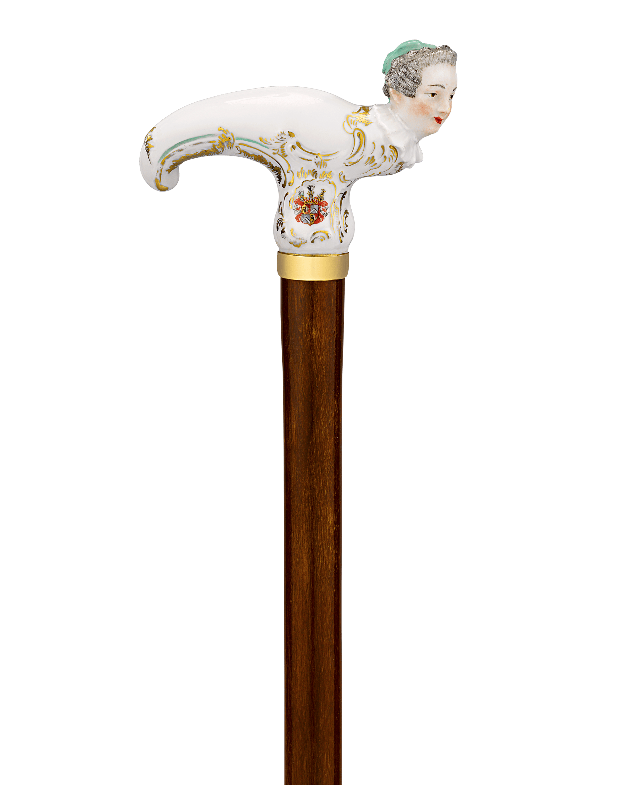 Meissen Figural Cane