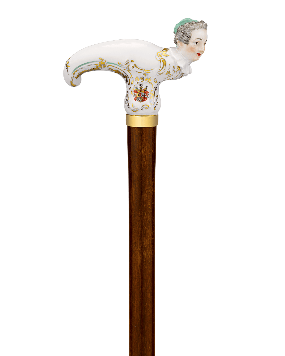 Meissen Figural Cane