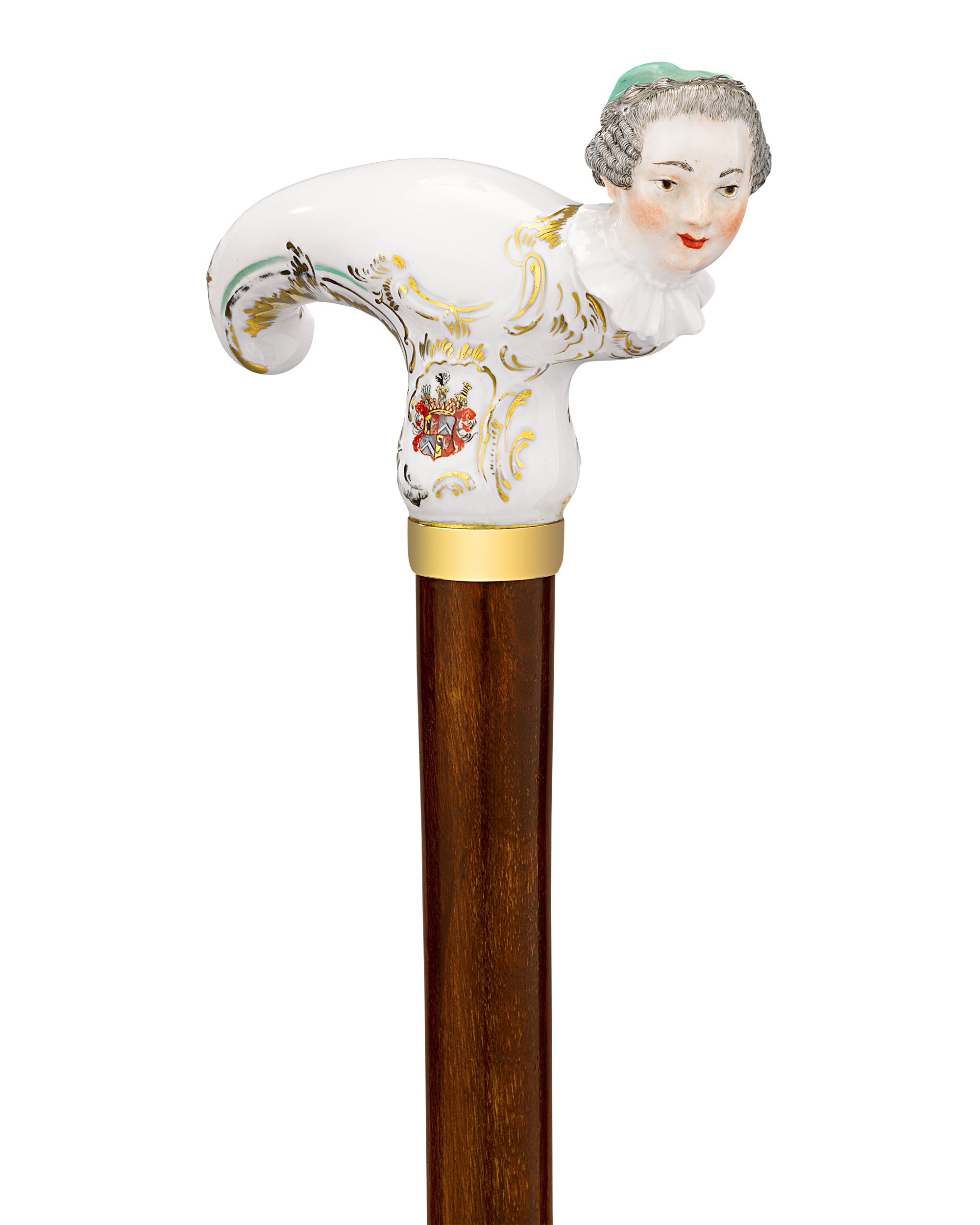 Meissen Figural Cane