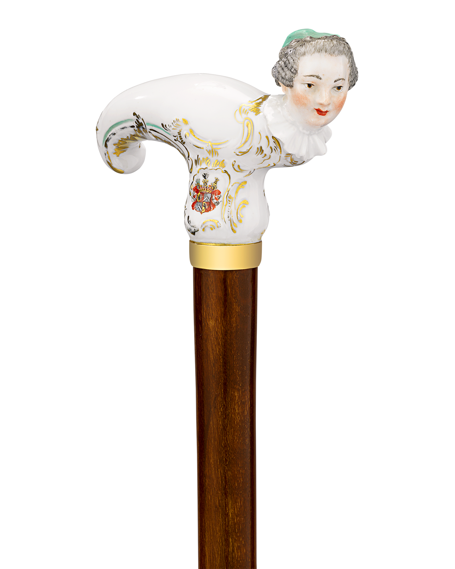 Meissen Figural Cane