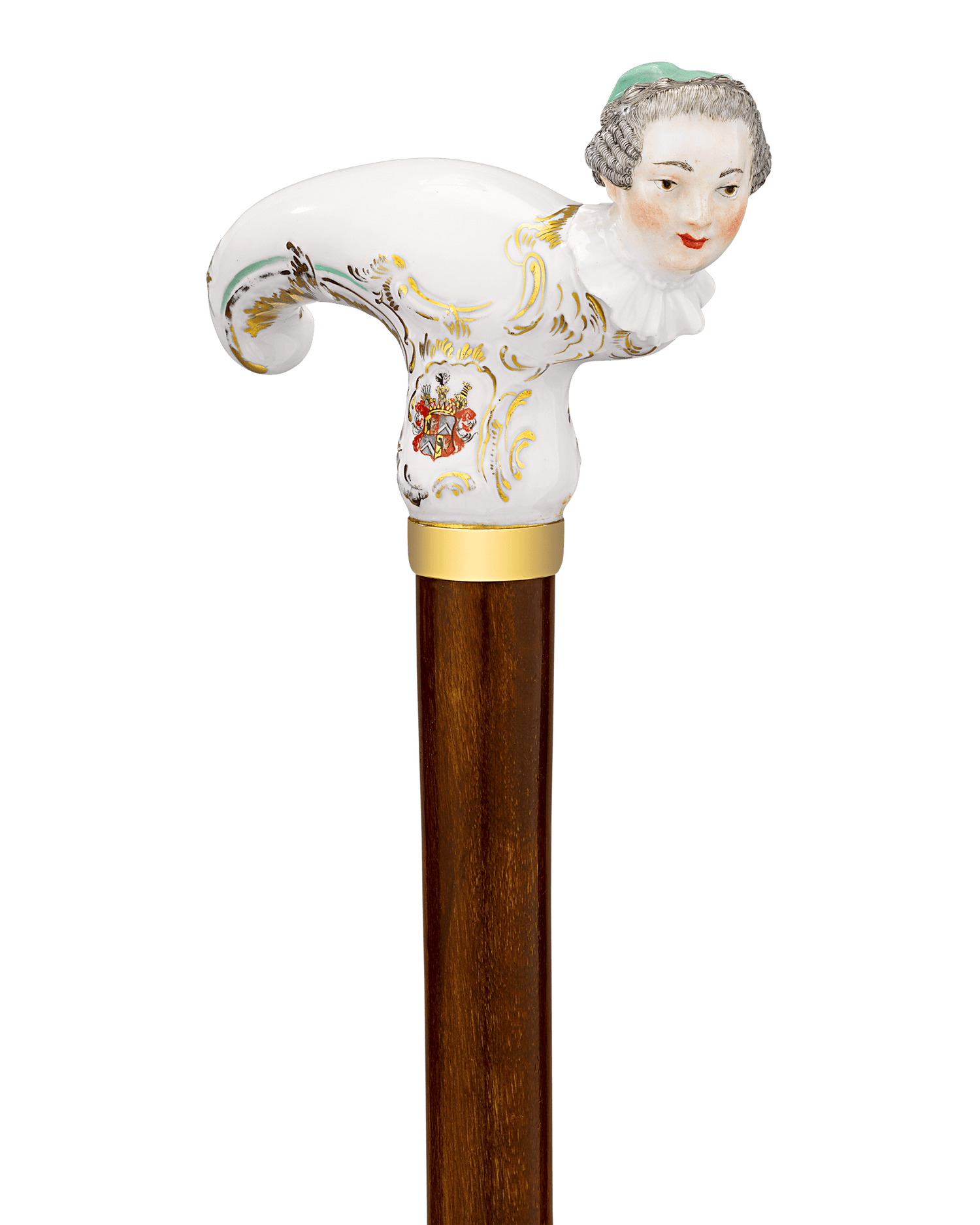 Meissen Figural Cane