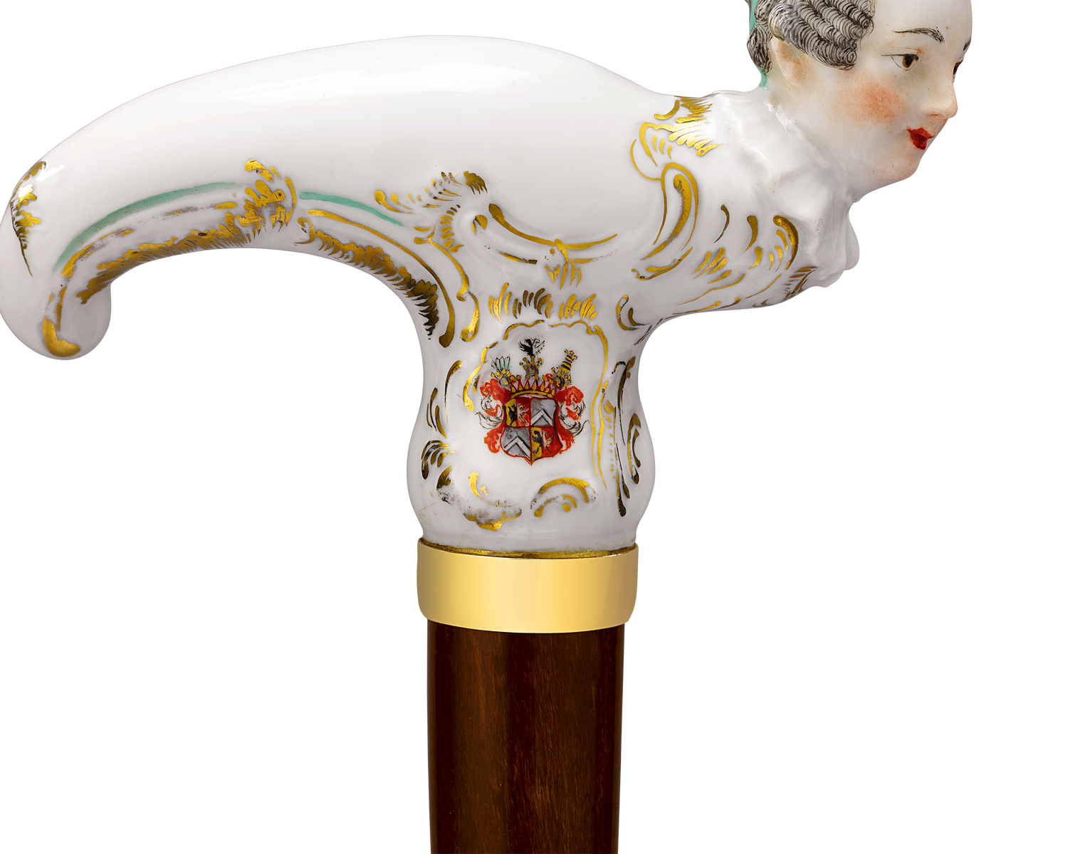 Meissen Figural Cane