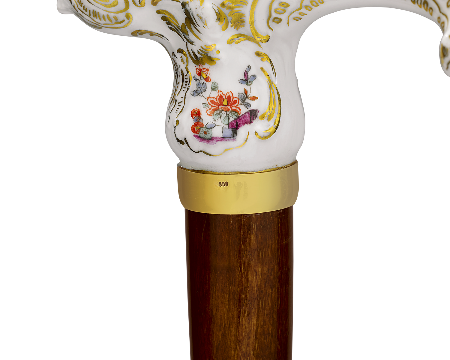 Meissen Figural Cane