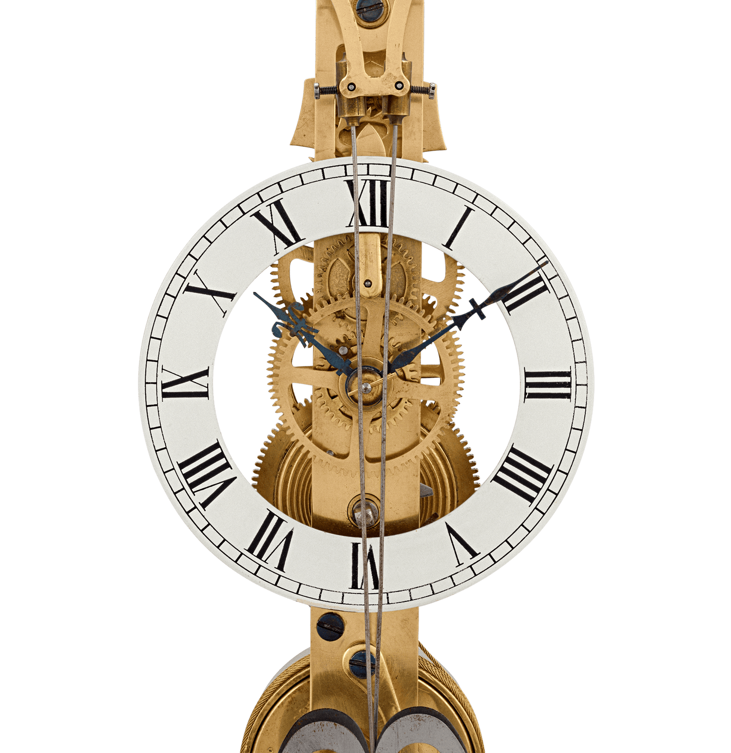 Scissors Skeleton Clock