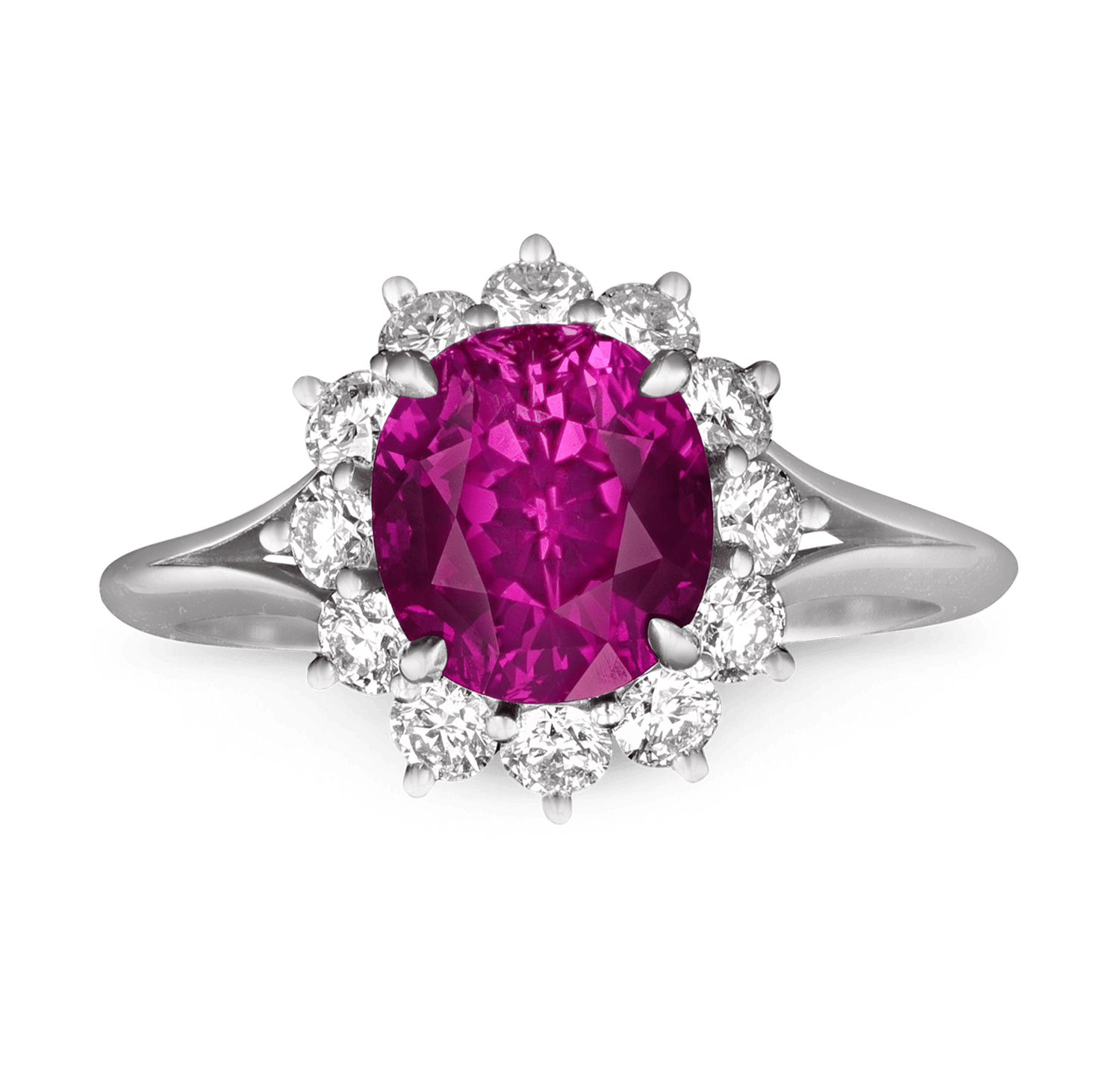 Unheated Ceylon Sapphire Ring, 3.02 Carats