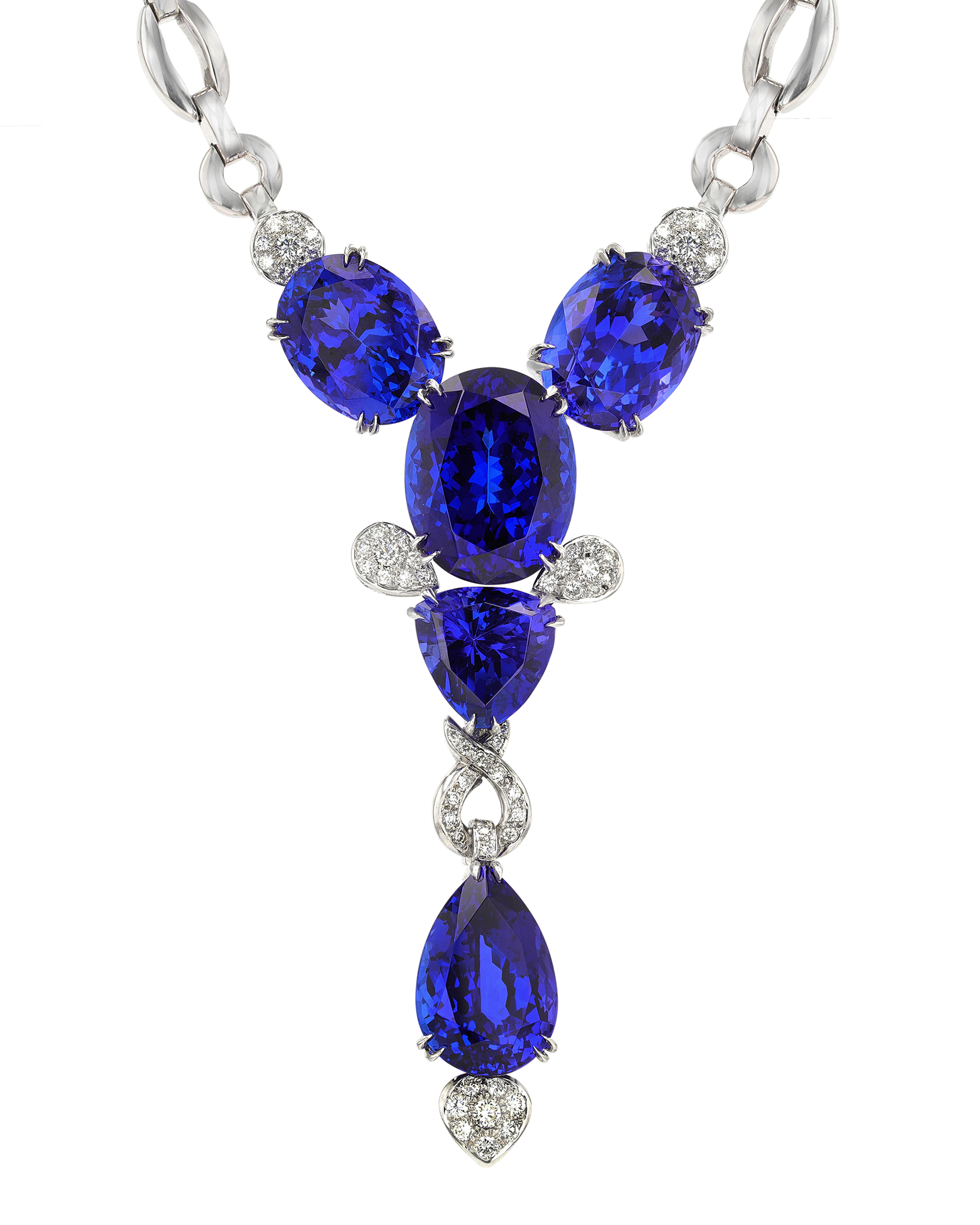 Tanzanite Necklace, 65.67 Carats