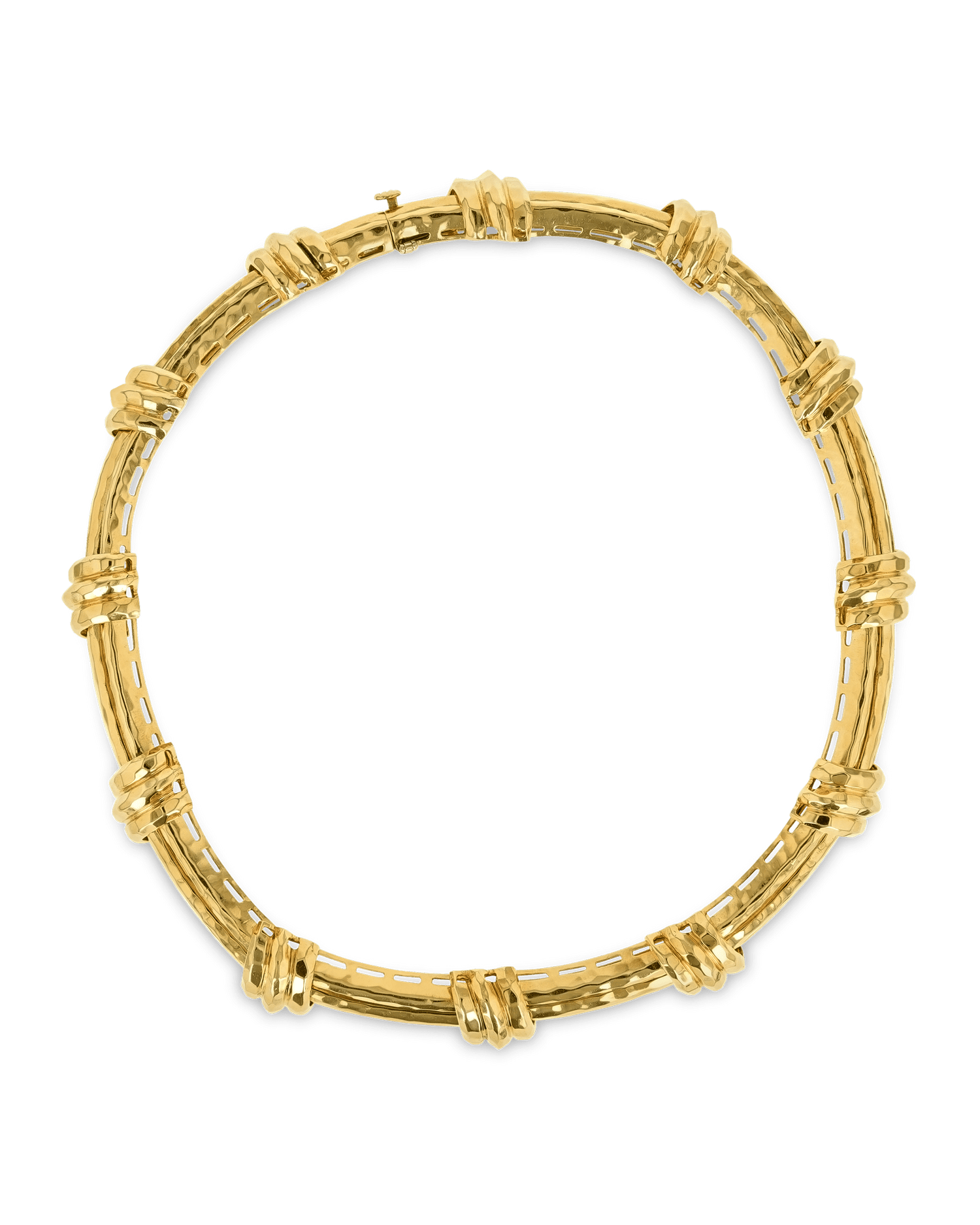 Henry Dunay Hammered Gold Necklace