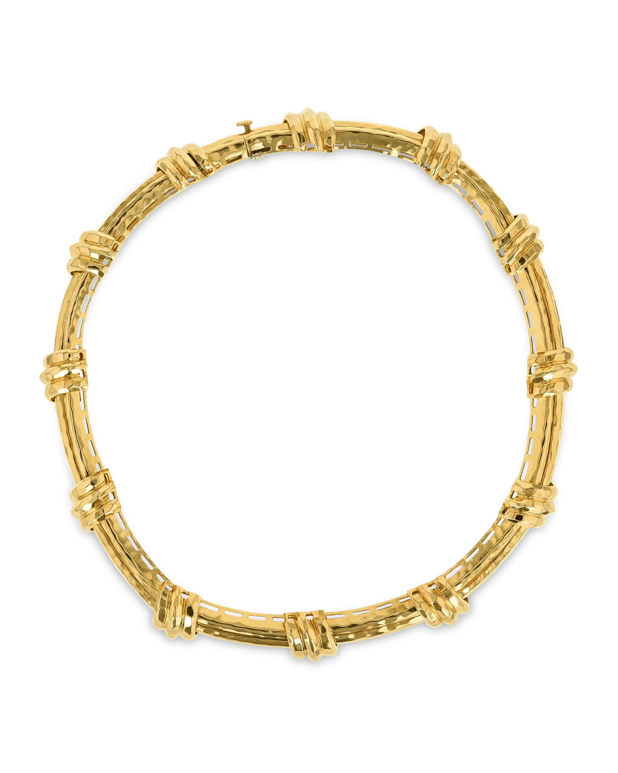 Henry Dunay Hammered Gold Necklace