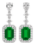 Emerald-Cut Emerald Earrings, 3.75 Carats