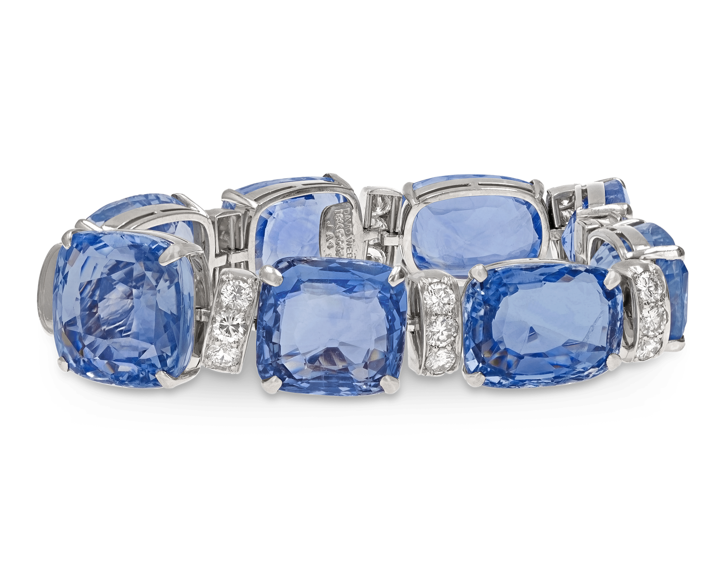 David Webb Sapphire Bracelet, 204.58 Carats