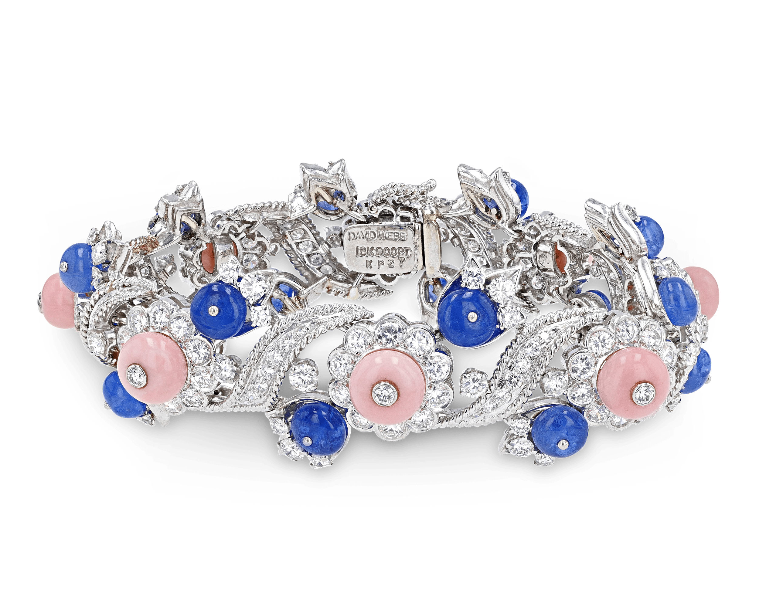 David Webb Sapphire Bracelet, 23.28 Carats