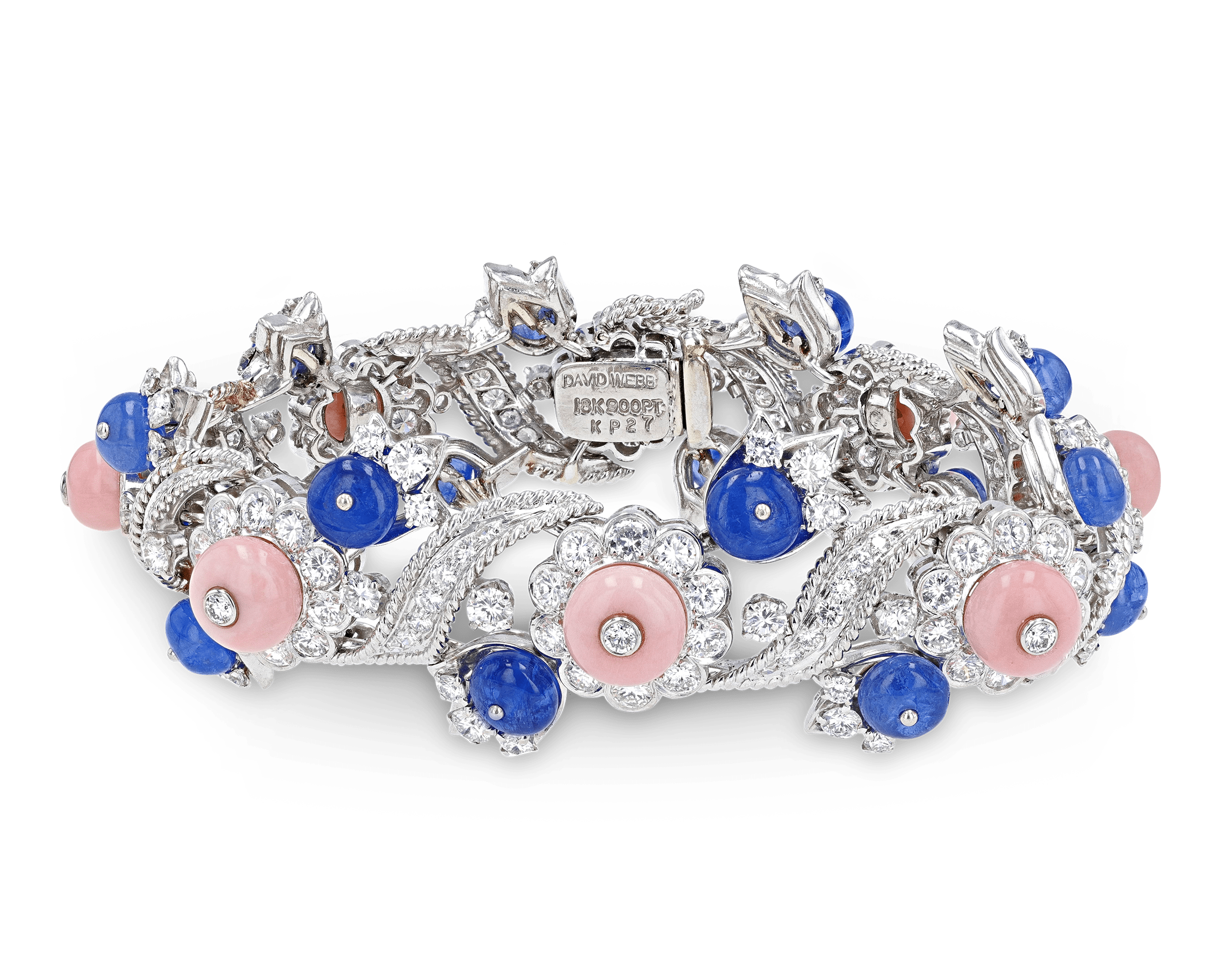 David Webb Sapphire Bracelet, 23.28 Carats | M.S. Rau