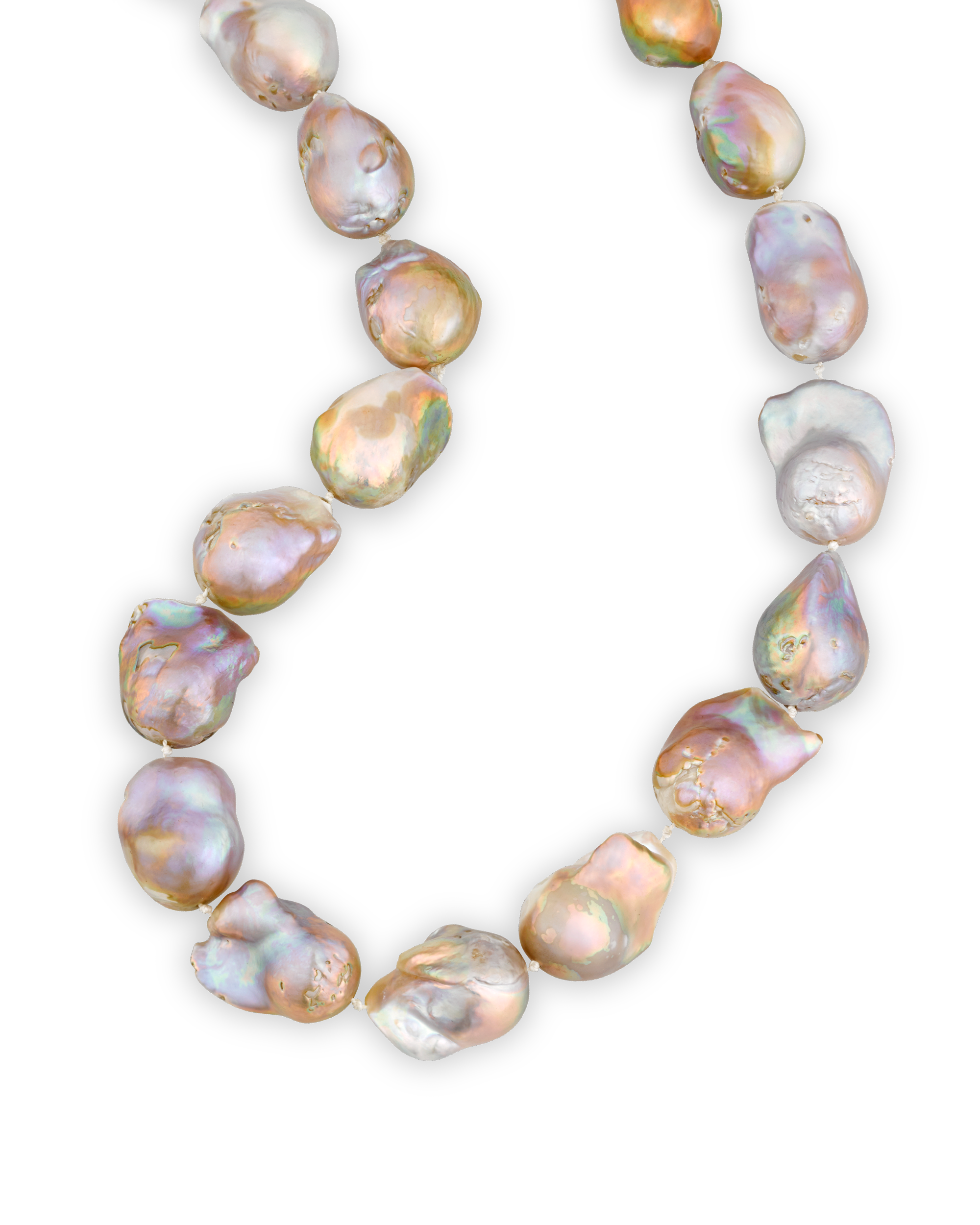 Yangtze Fireball Pearl Necklace