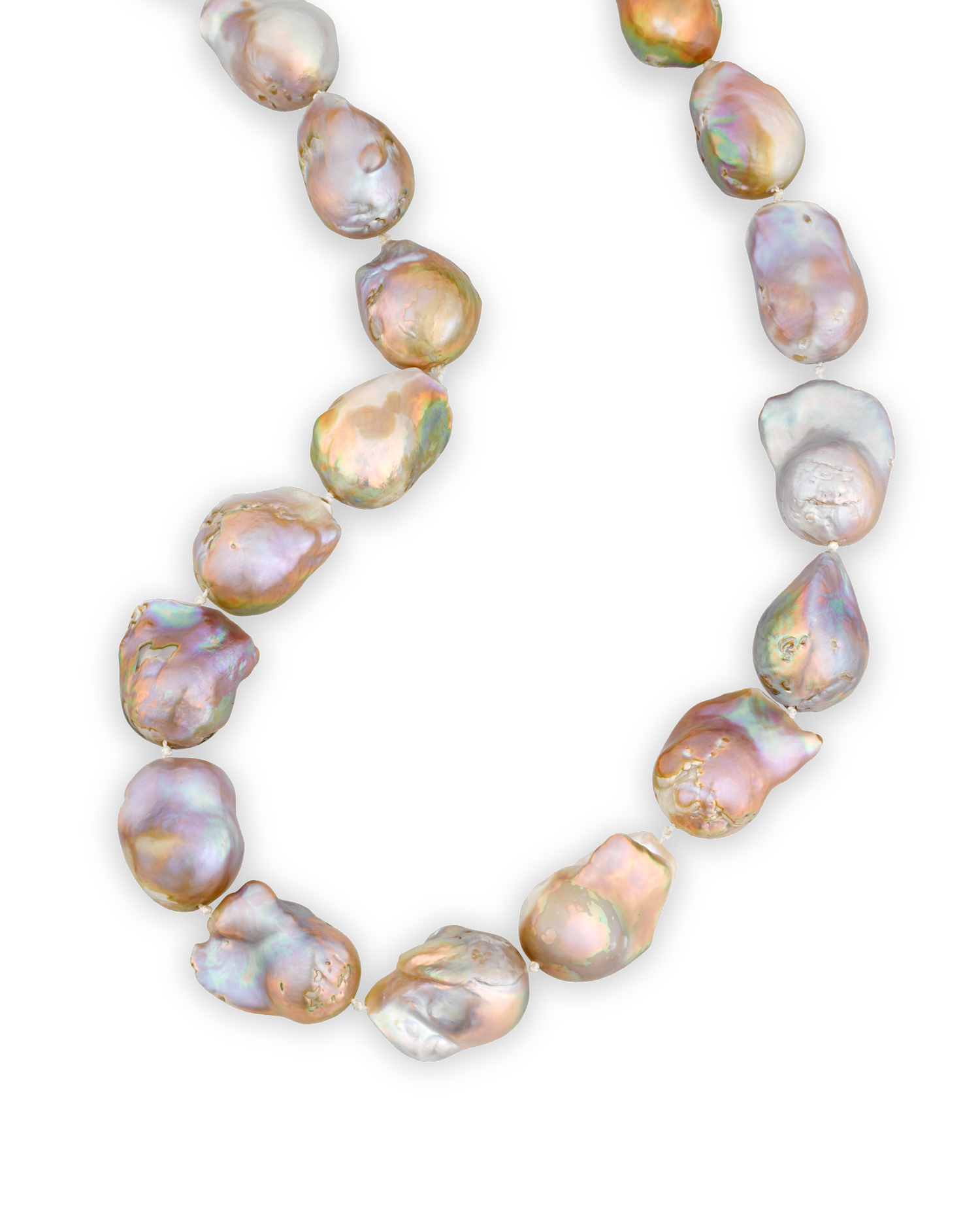 Yangtze Fireball Pearl Necklace