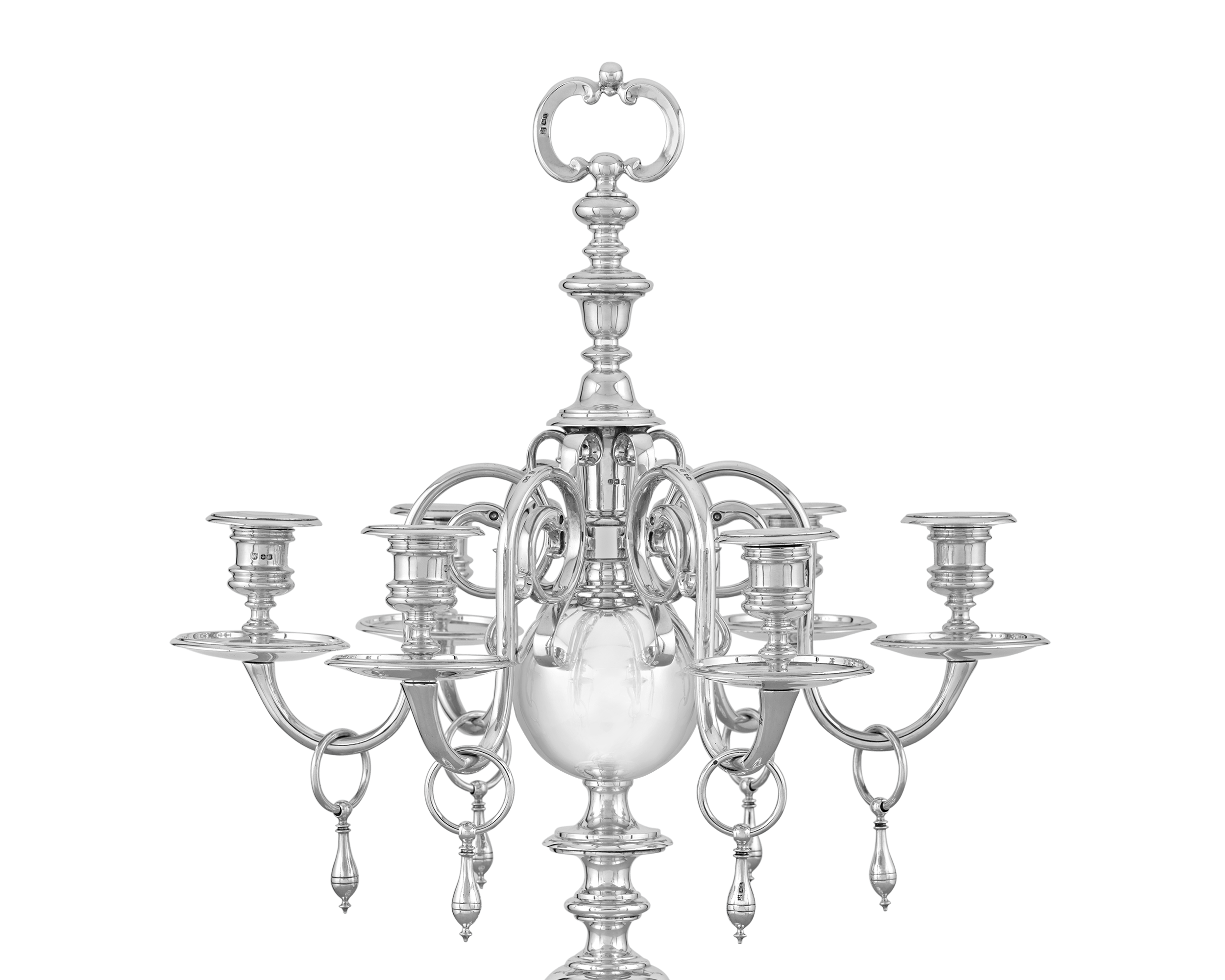 Pair of Silver Candelabra by Thomas Bradbury