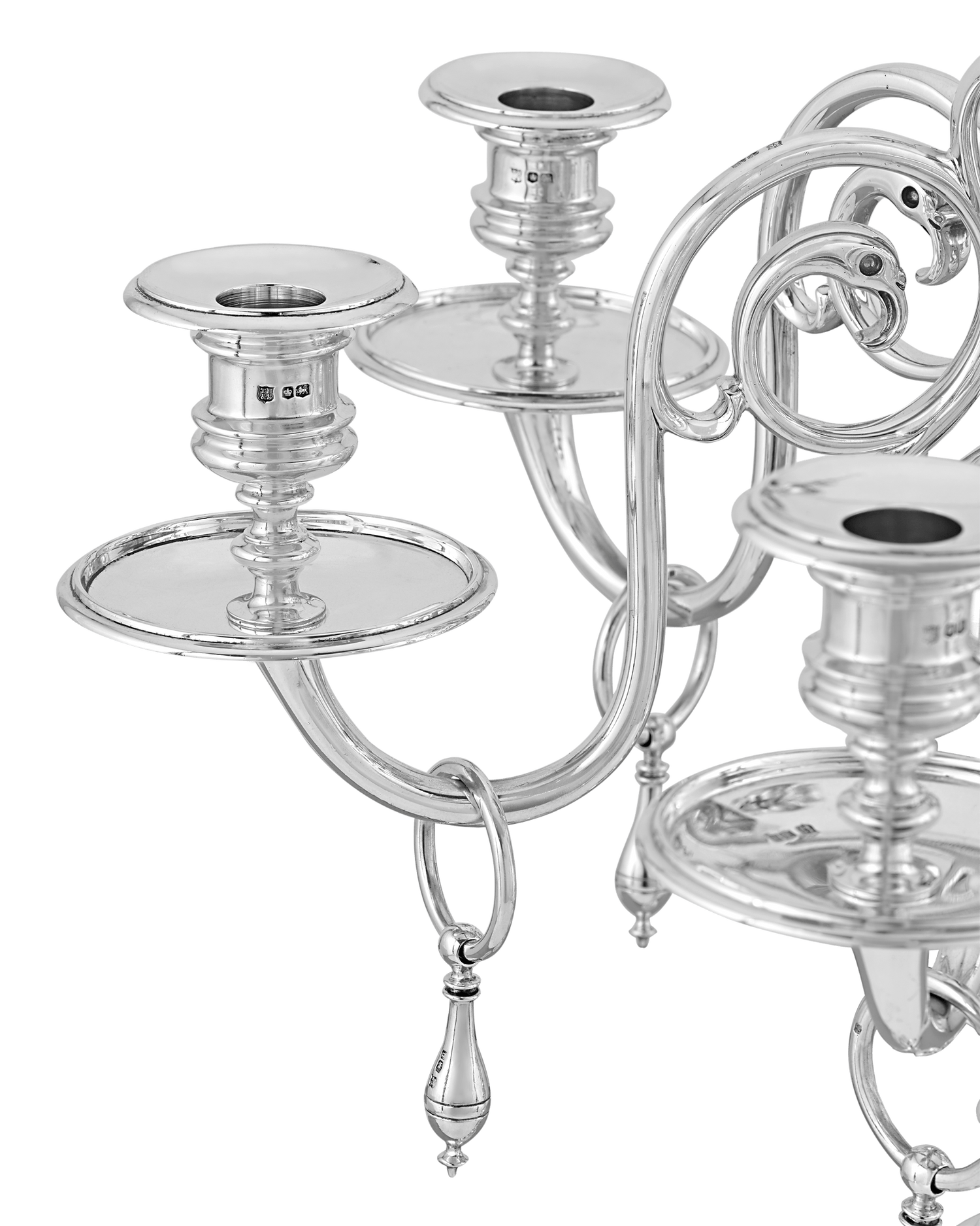 Pair of Silver Candelabra by Thomas Bradbury