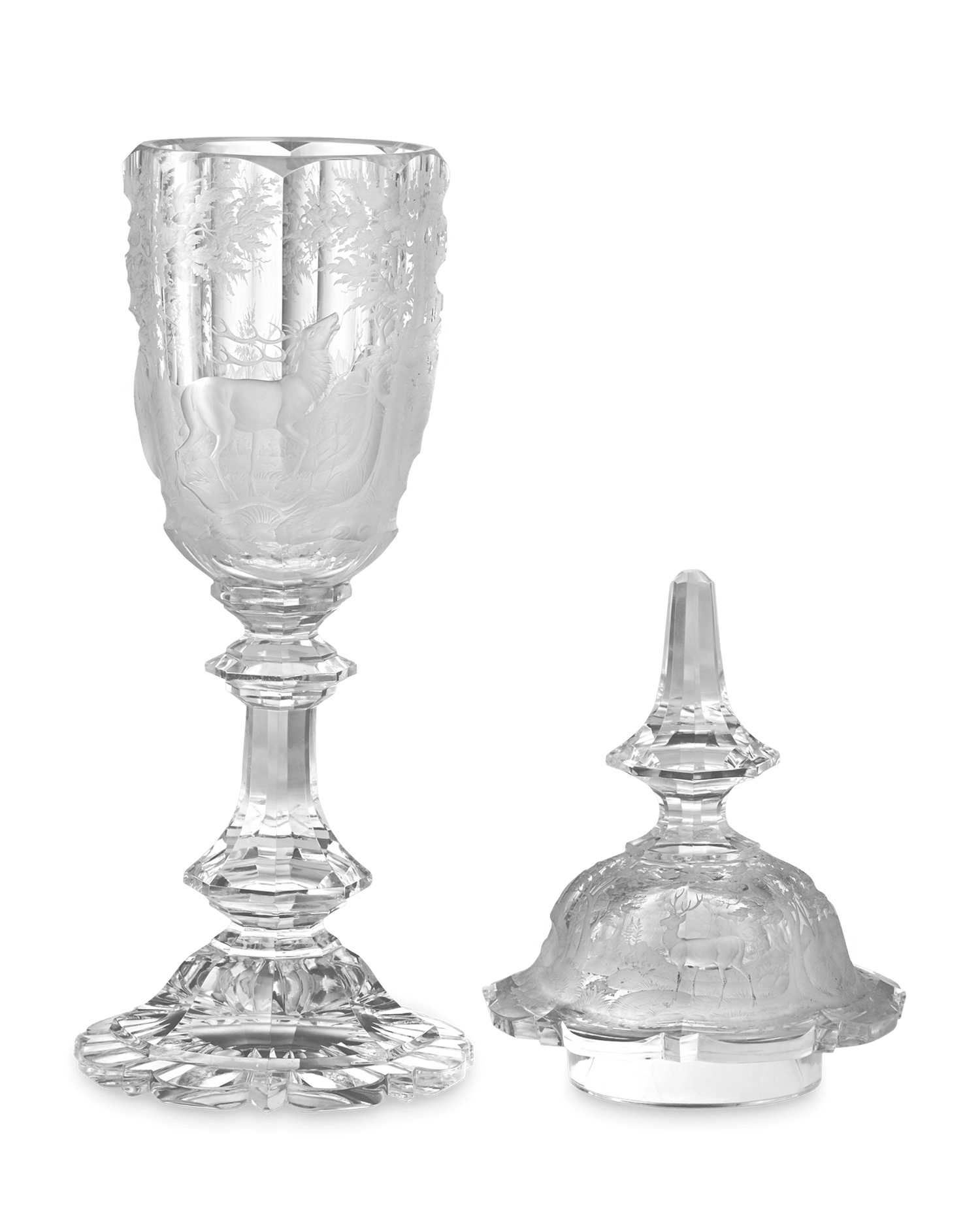 Bohemian Crystal Goblet