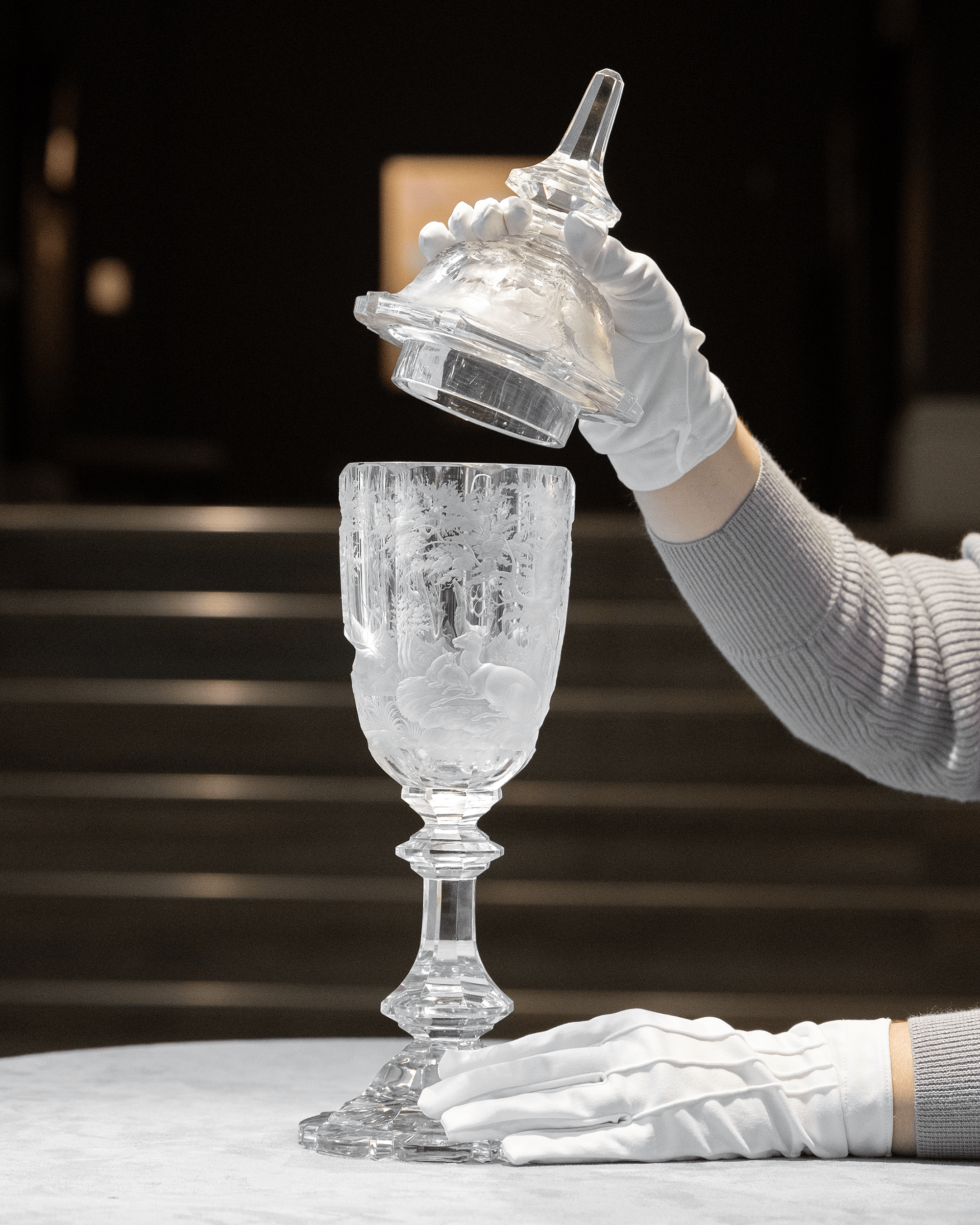 Bohemian Crystal Goblet