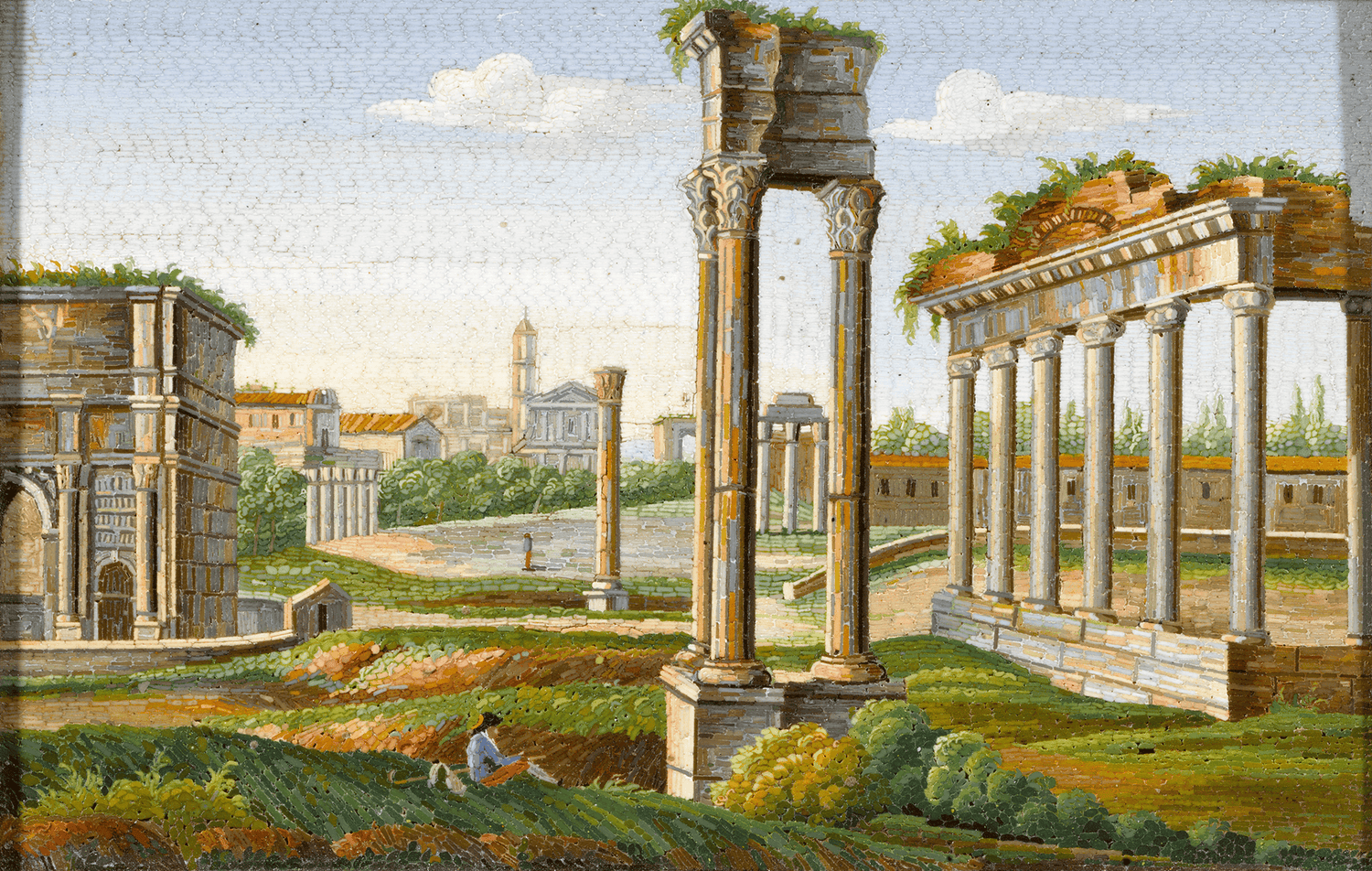 Micromosaic Plaque of the Roman Forum