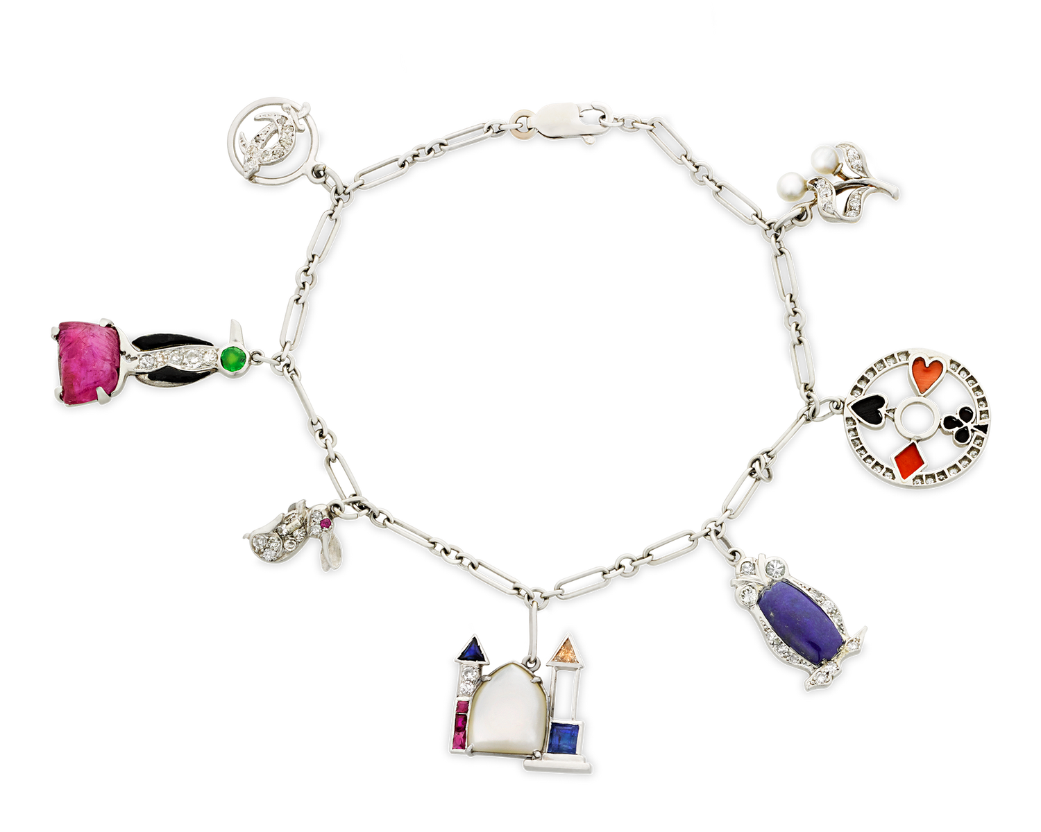 Art Deco Charm Bracelet