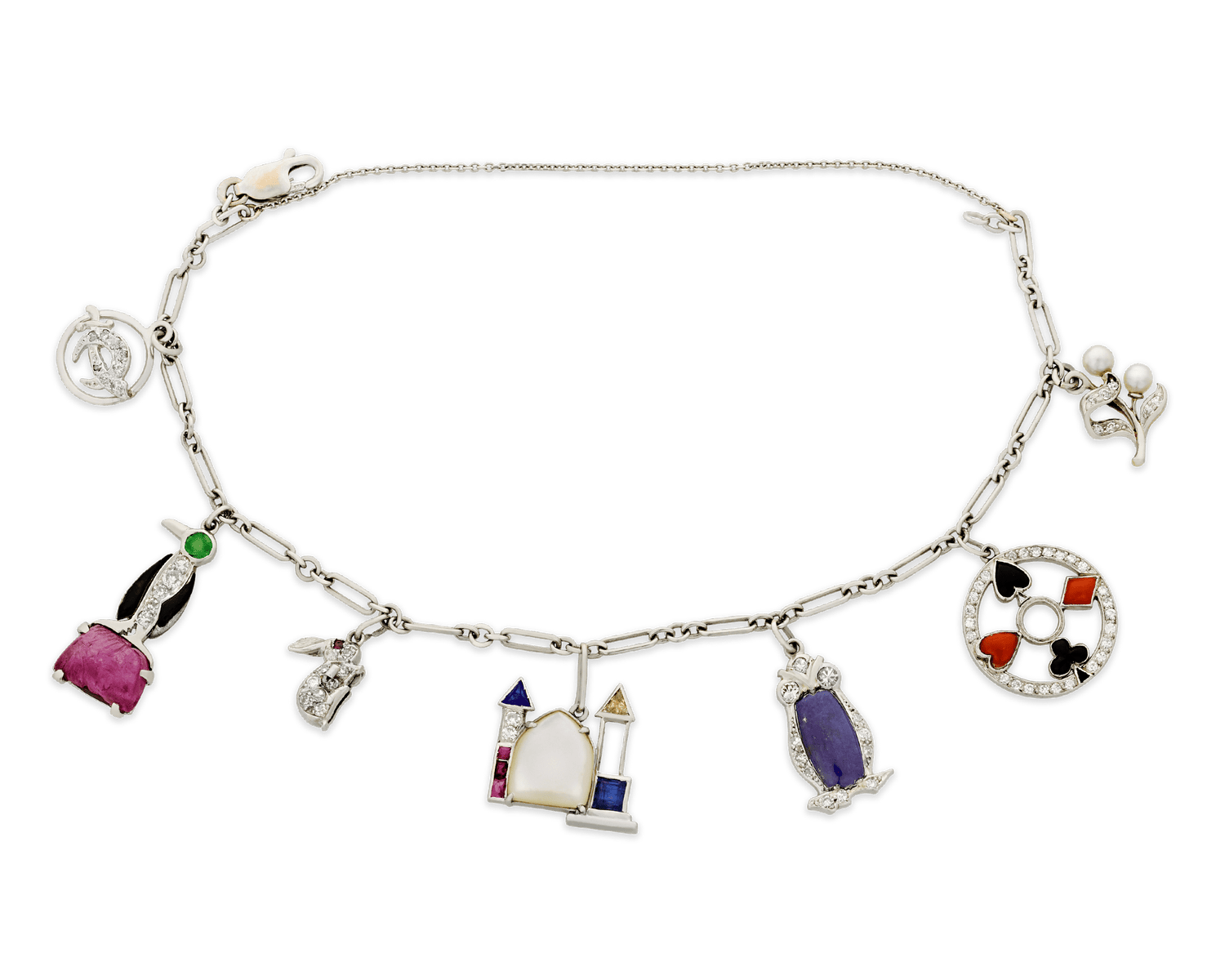 Art Deco Charm Bracelet