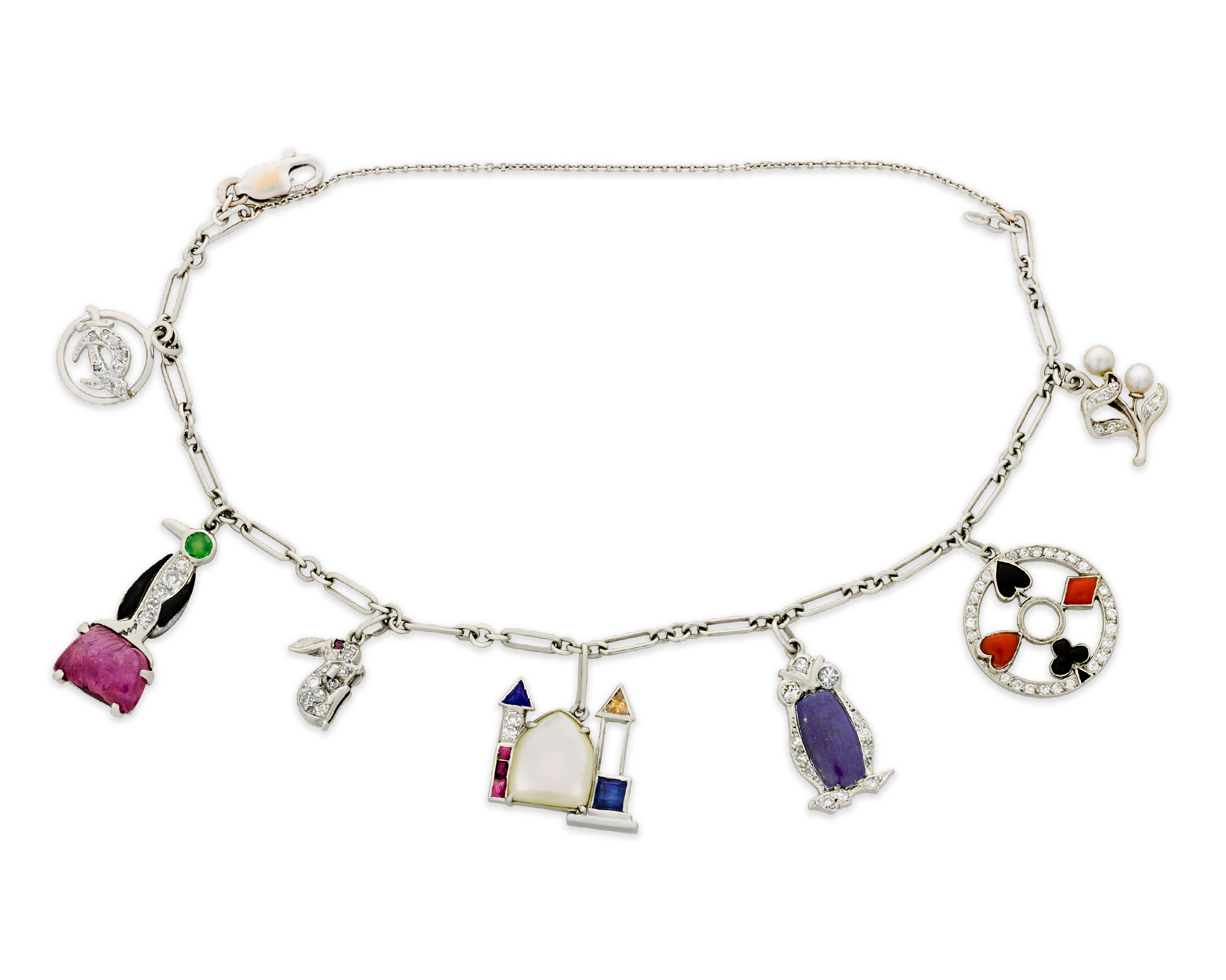 Art Deco Charm Bracelet