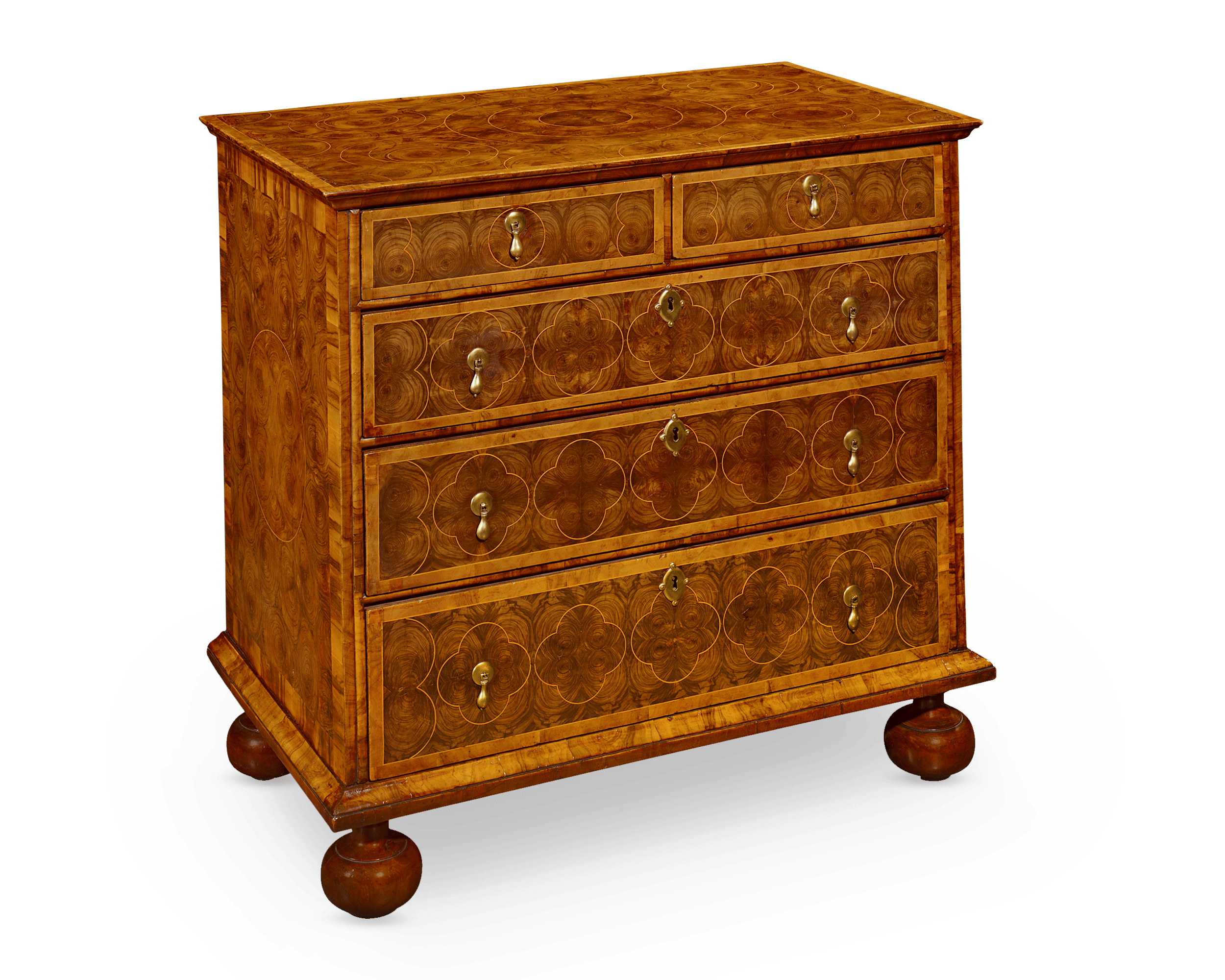 William and Mary Oysterwood Chest