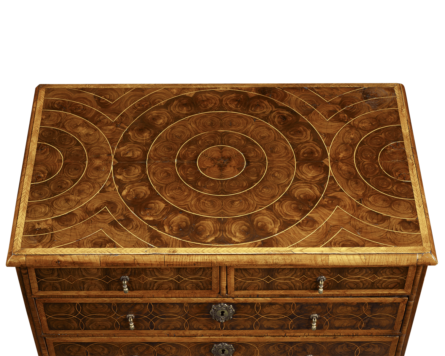 William and Mary Oysterwood Chest