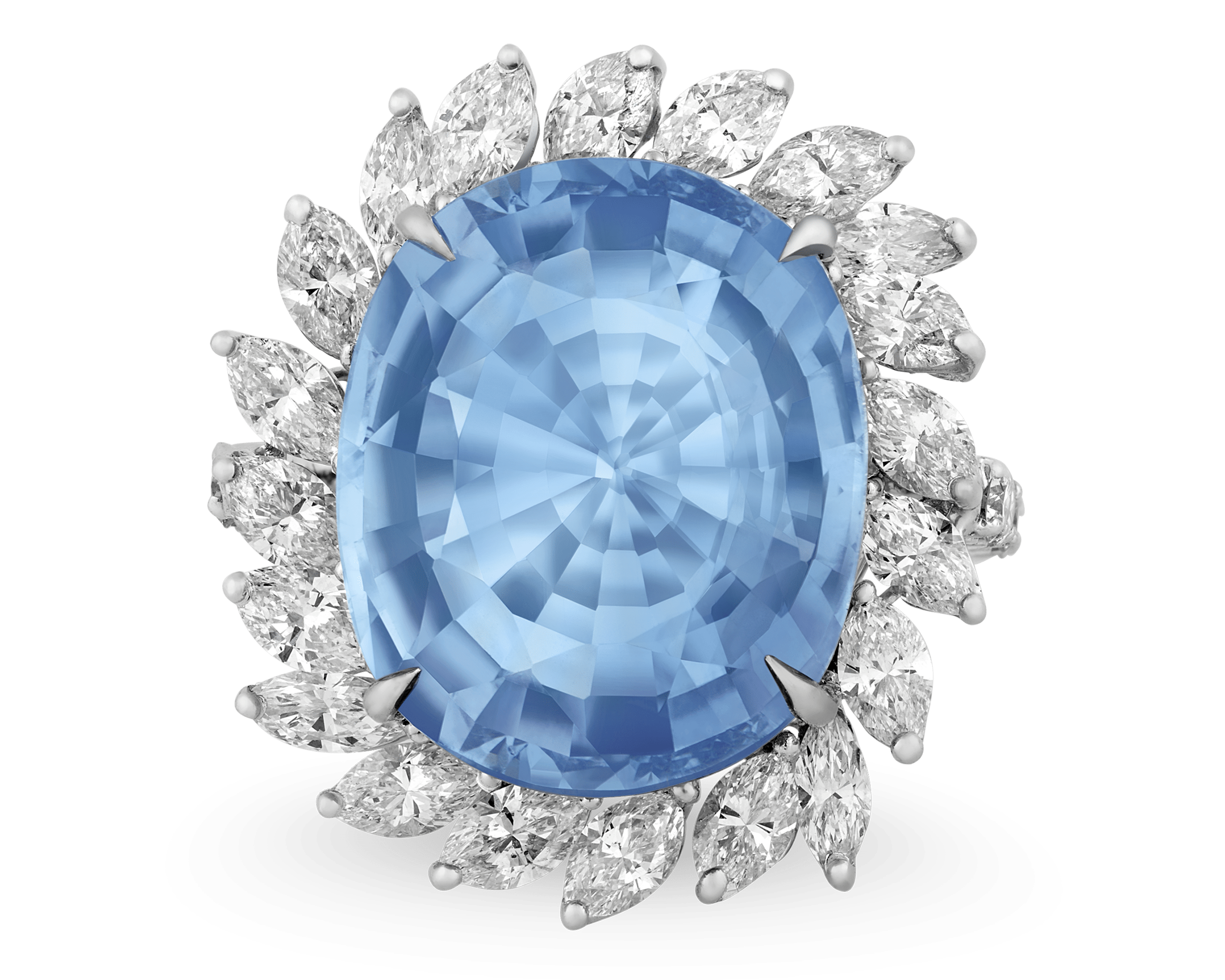 Untreated Paraiba Tourmaline Ring, 23.24 Carats