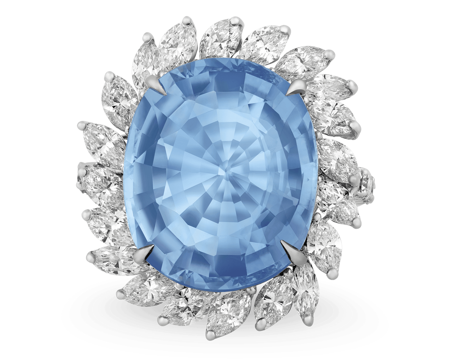 Untreated Paraiba Tourmaline Ring, 23.24 Carats