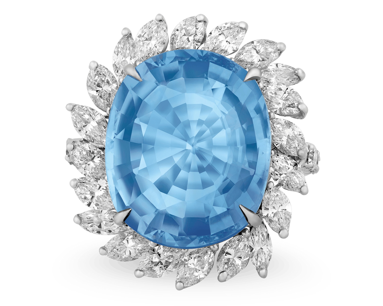 Untreated Paraiba Tourmaline Ring, 23.24 Carats