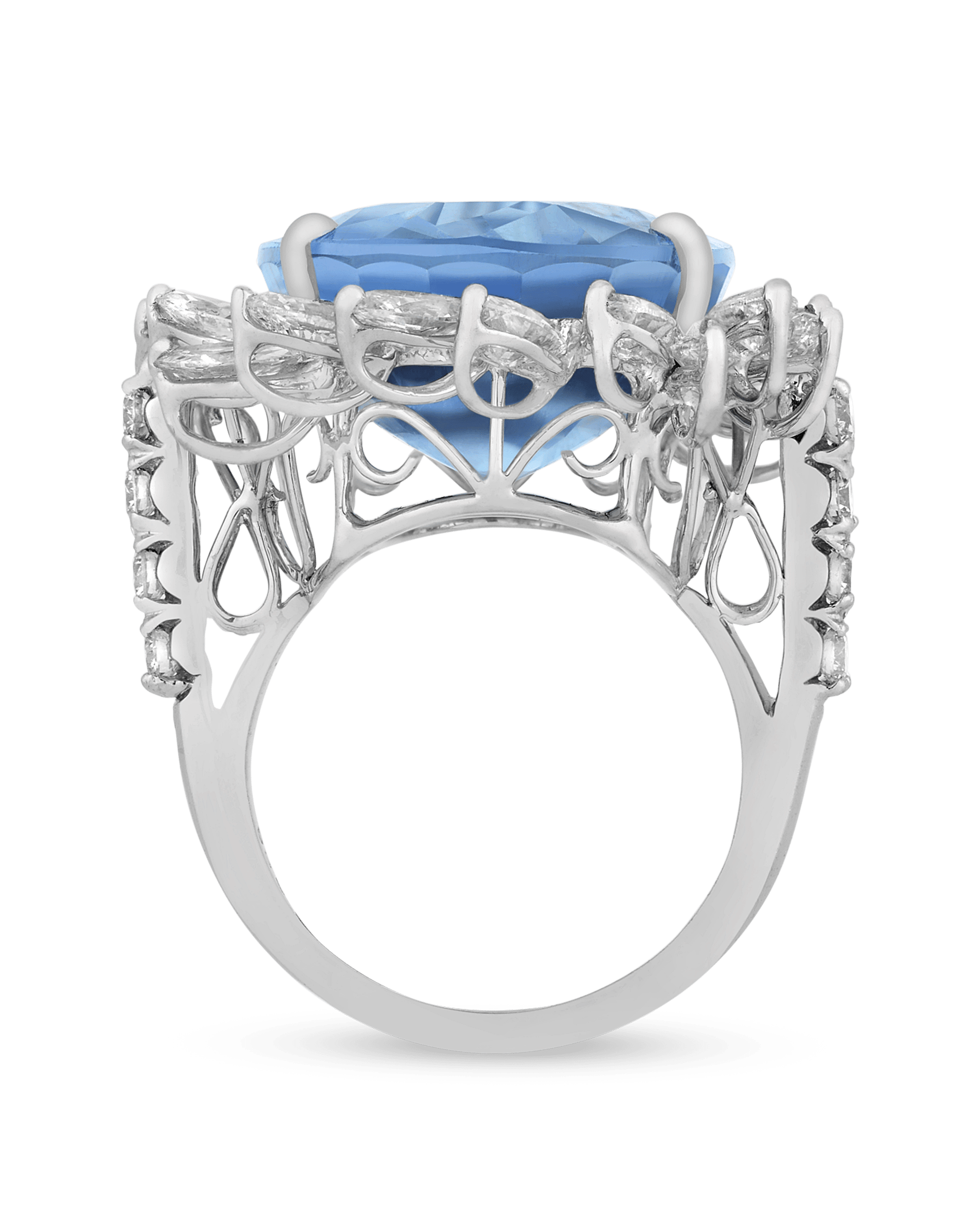 Untreated Paraiba Tourmaline Ring, 23.24 Carats