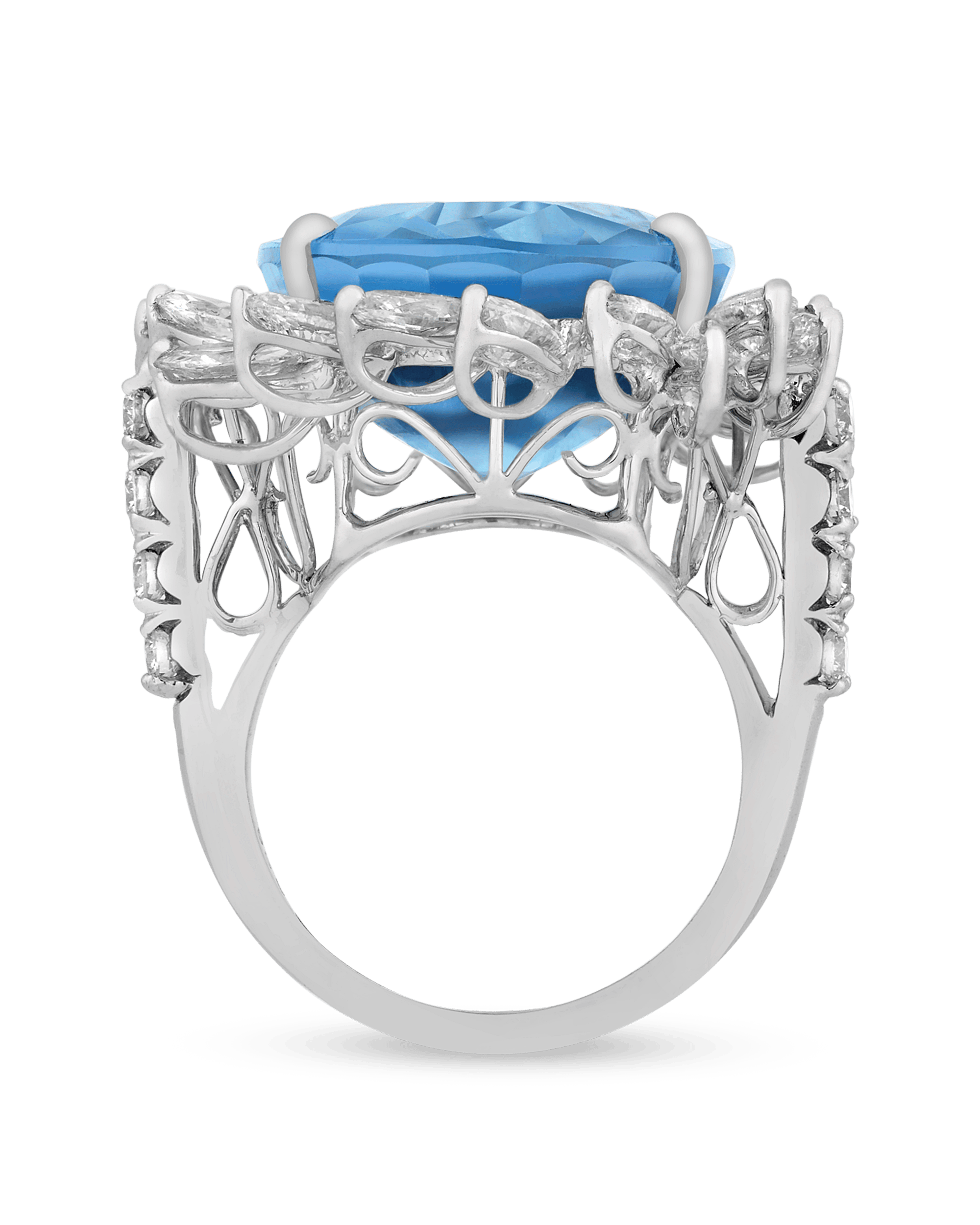 Untreated Paraiba Tourmaline Ring, 23.24 Carats