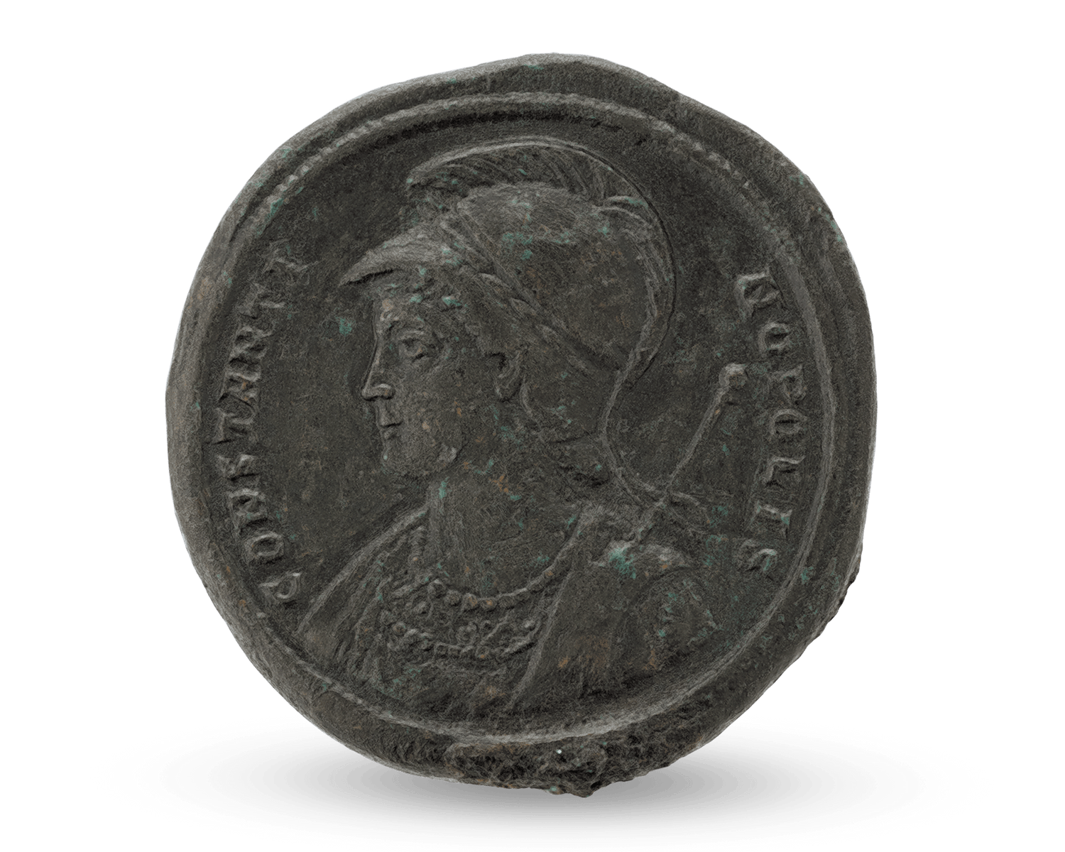 Roman Bronze Medallion of Constantine the Great