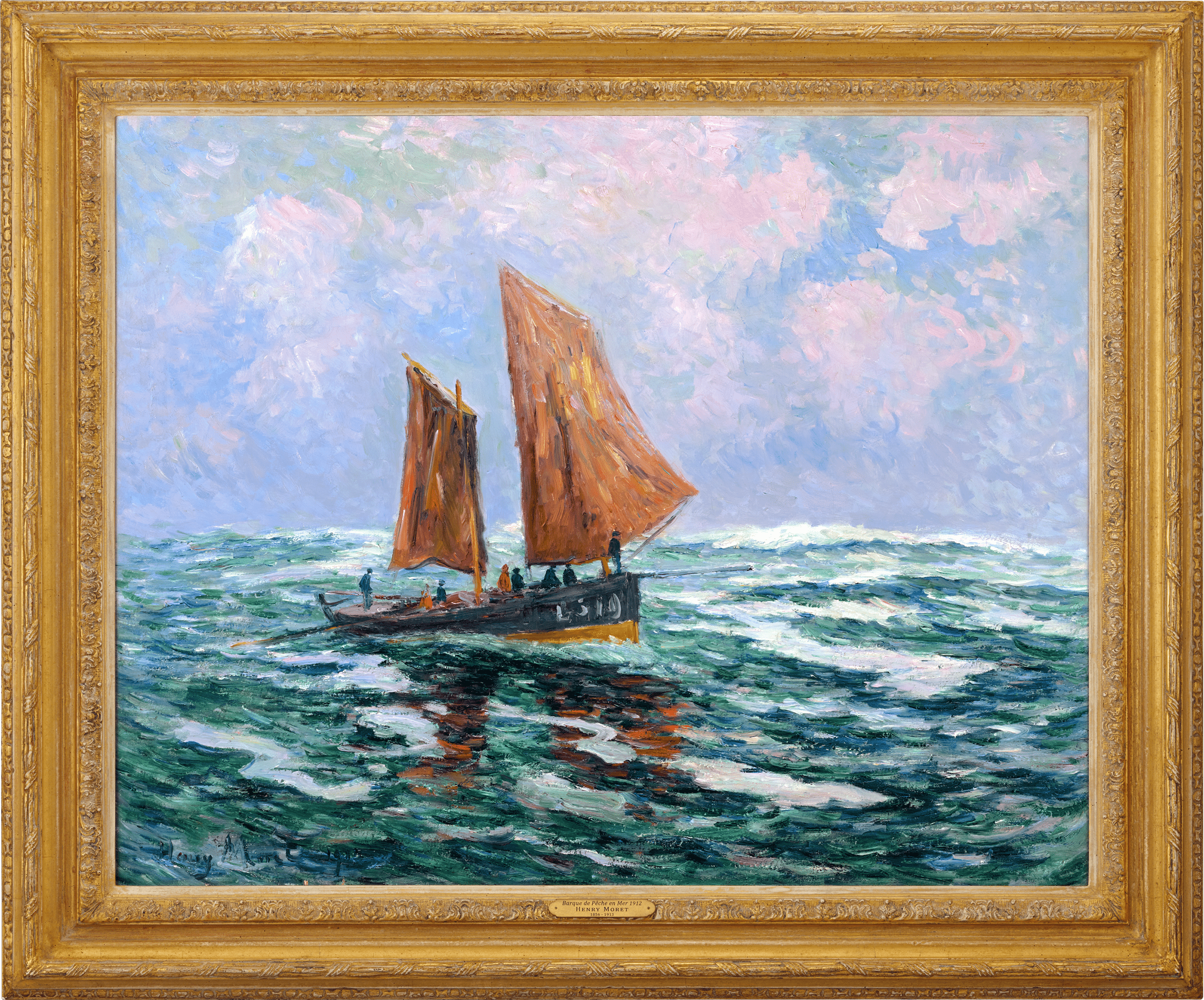 Barque de Peche en Mer by Henry Moret