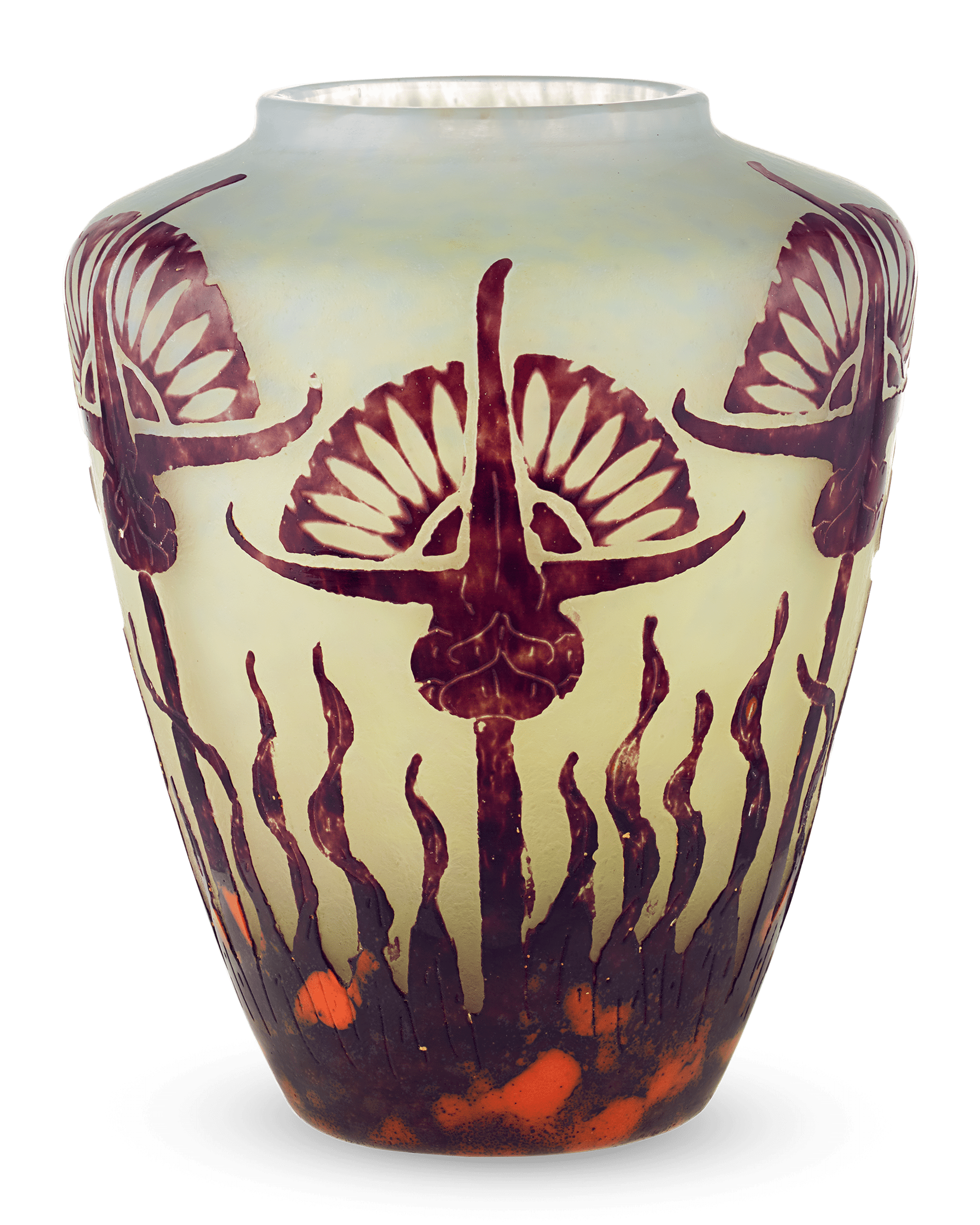 Le Verre Français Chardons Vase
