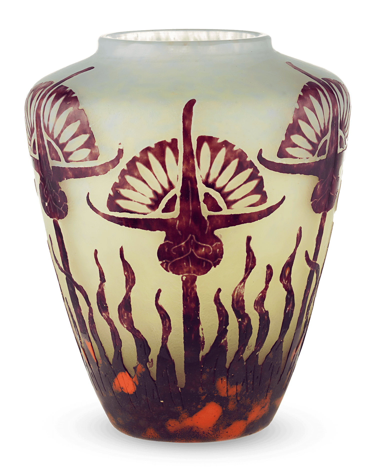 Le Verre Français Chardons Vase